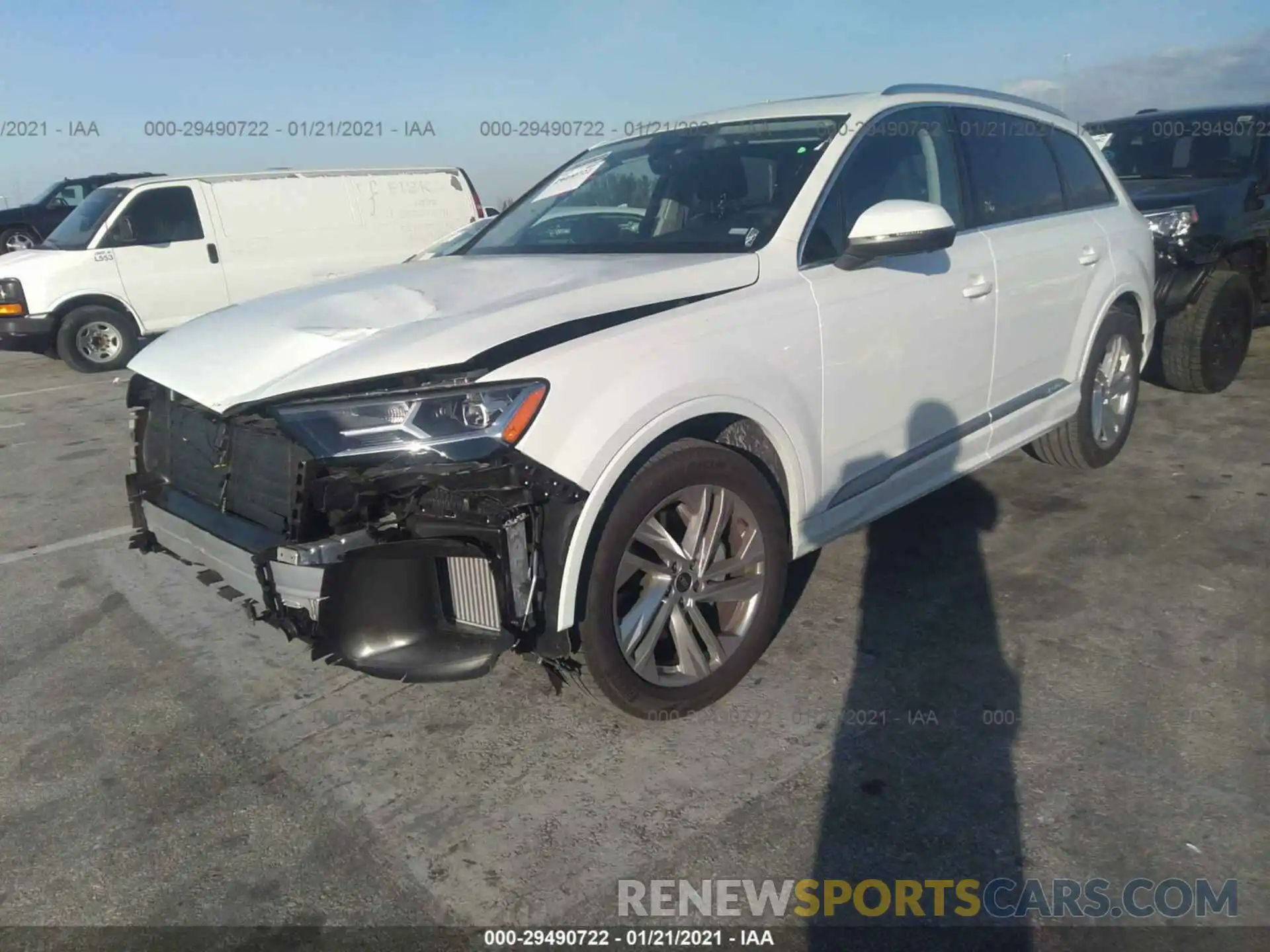 2 Photograph of a damaged car WA1LXAF76MD014139 AUDI Q7 2021