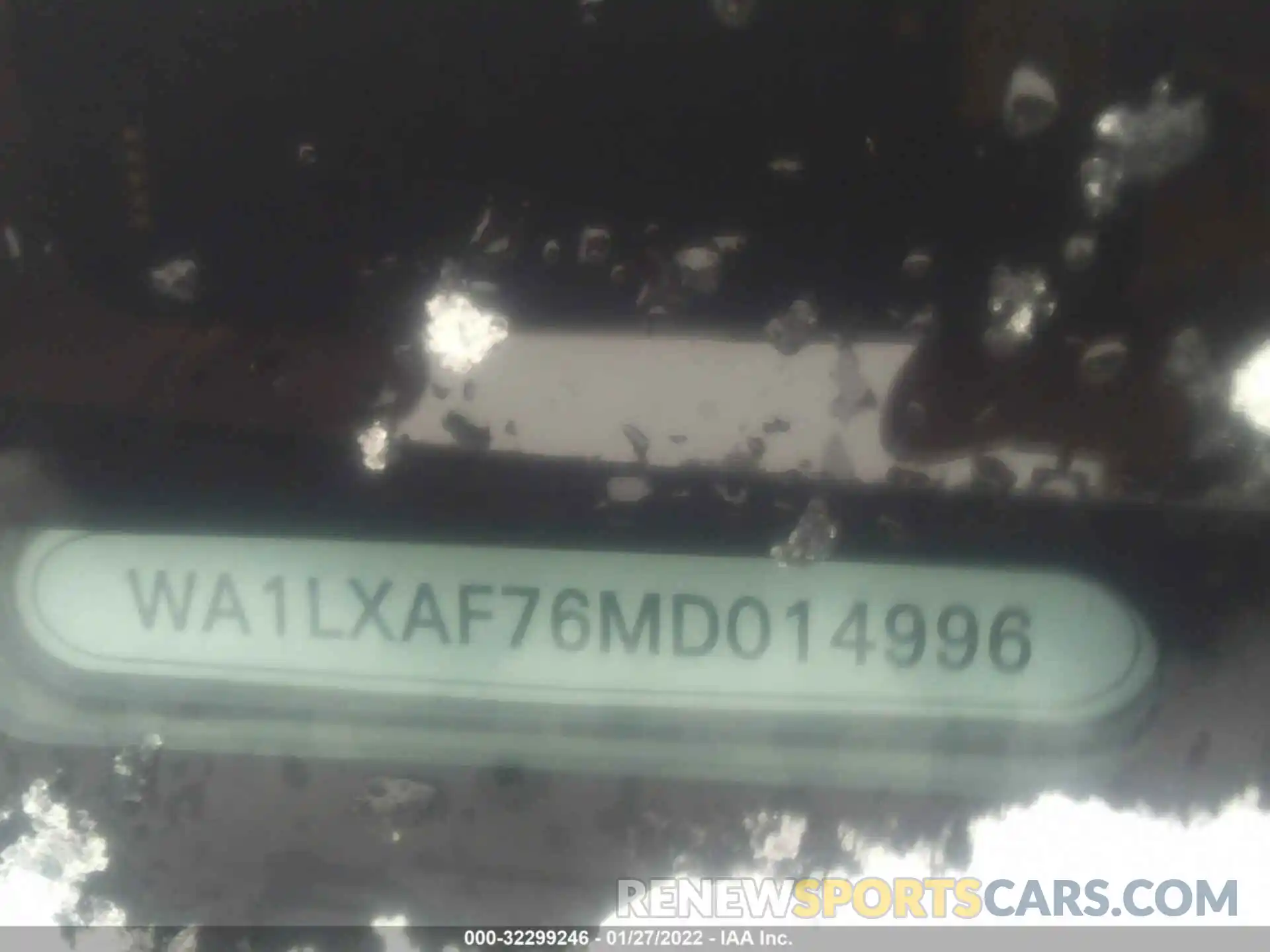 9 Photograph of a damaged car WA1LXAF76MD014996 AUDI Q7 2021