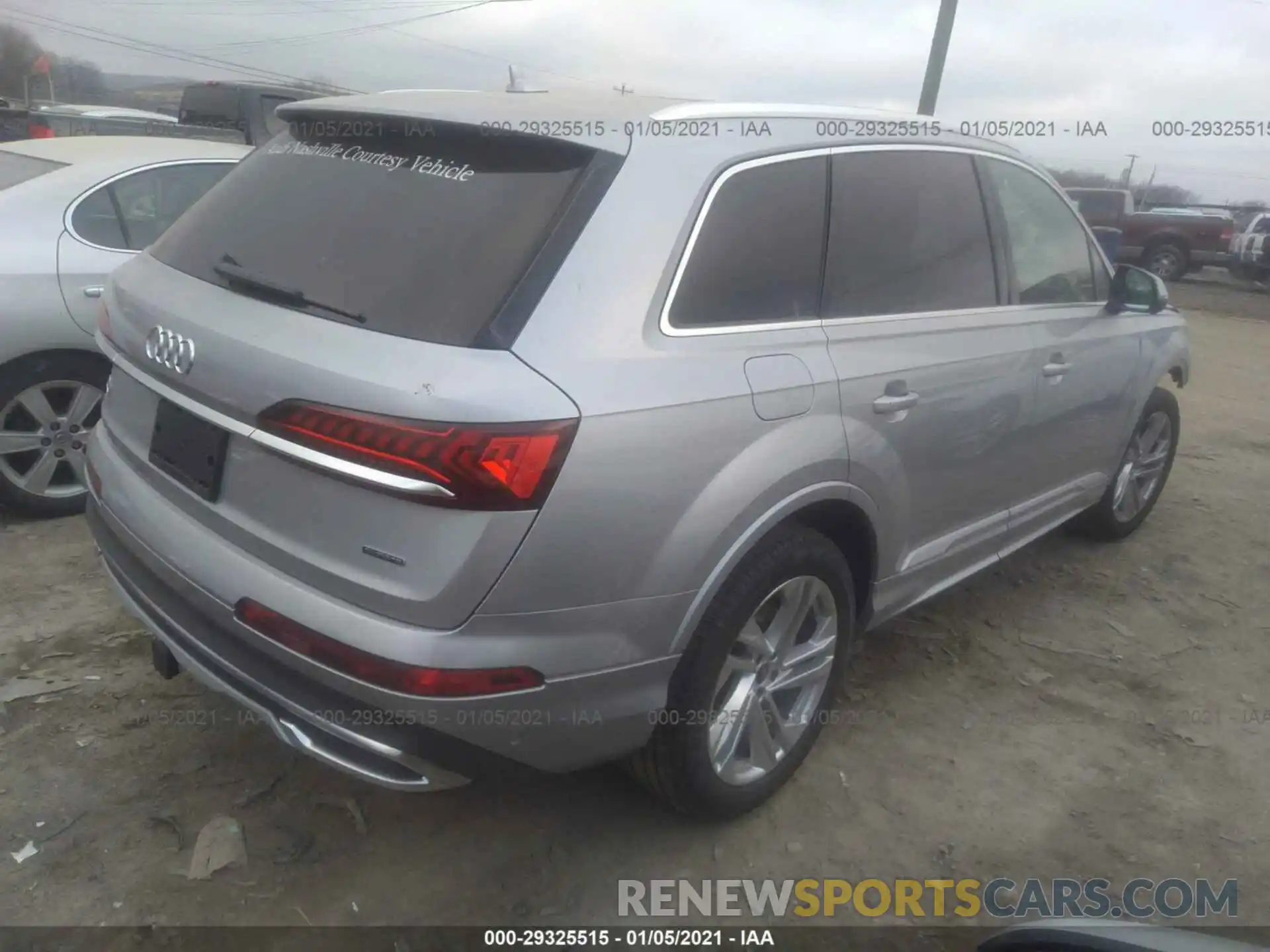 4 Фотография поврежденного автомобиля WA1LXAF77MD012934 AUDI Q7 2021