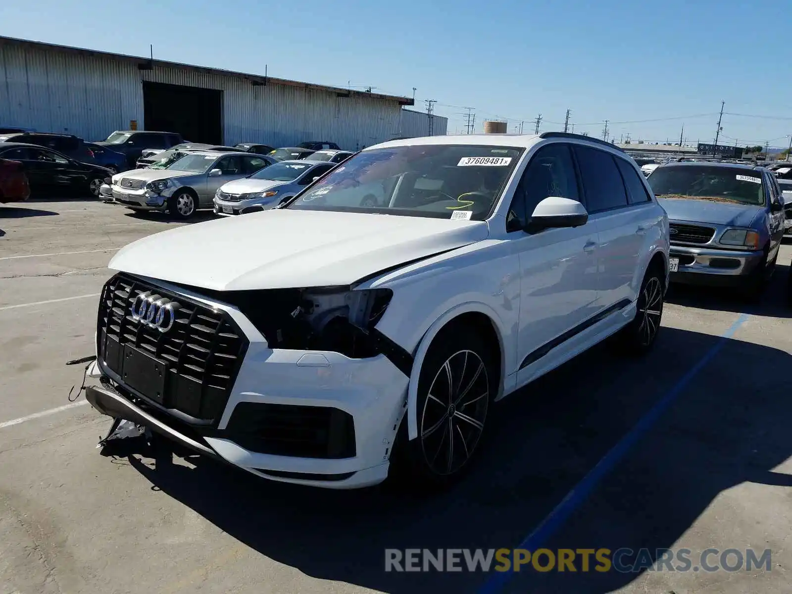 2 Photograph of a damaged car WA1LXAF77MD020760 AUDI Q7 2021