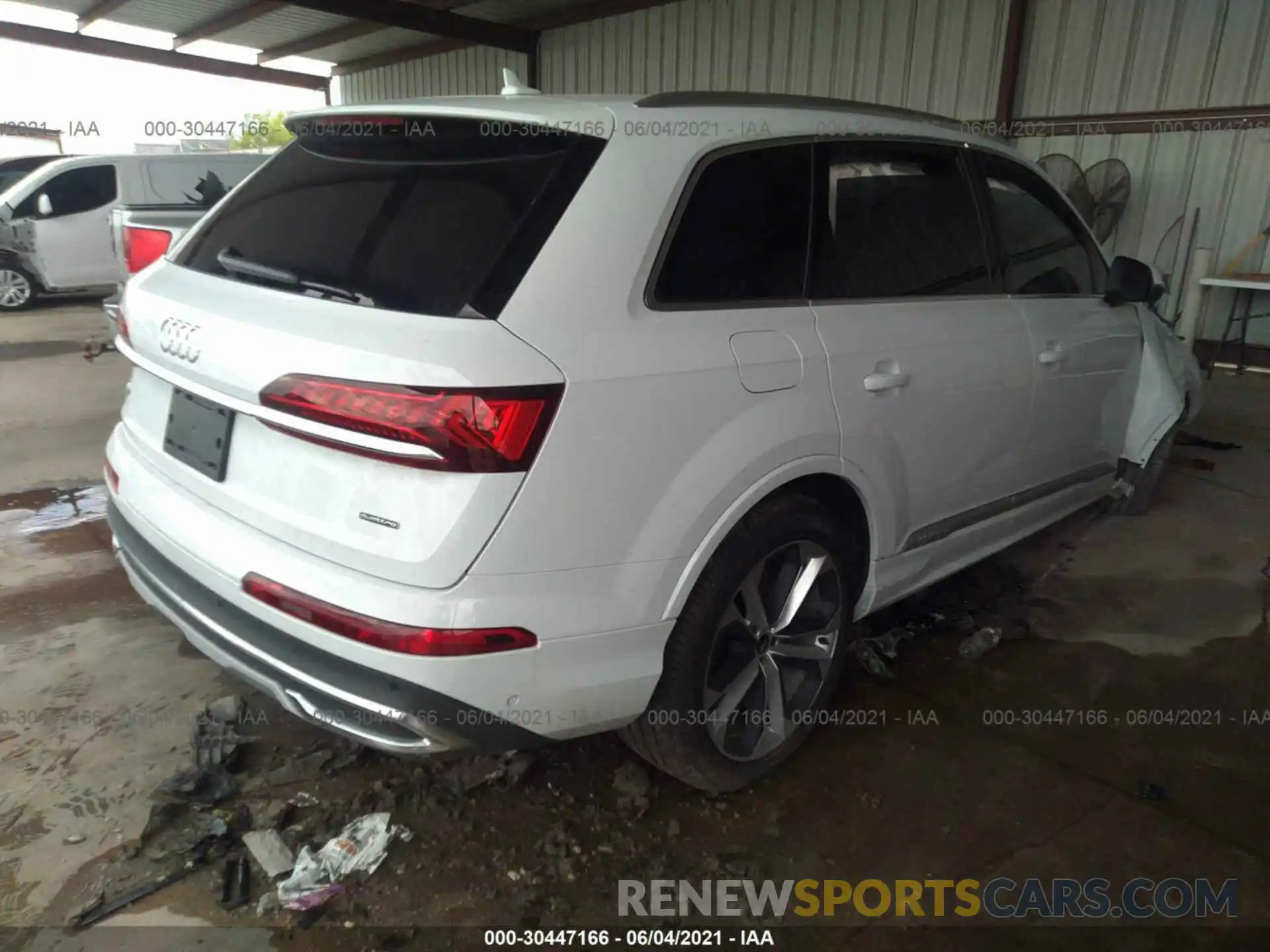 4 Фотография поврежденного автомобиля WA1LXBF74MD020317 AUDI Q7 2021