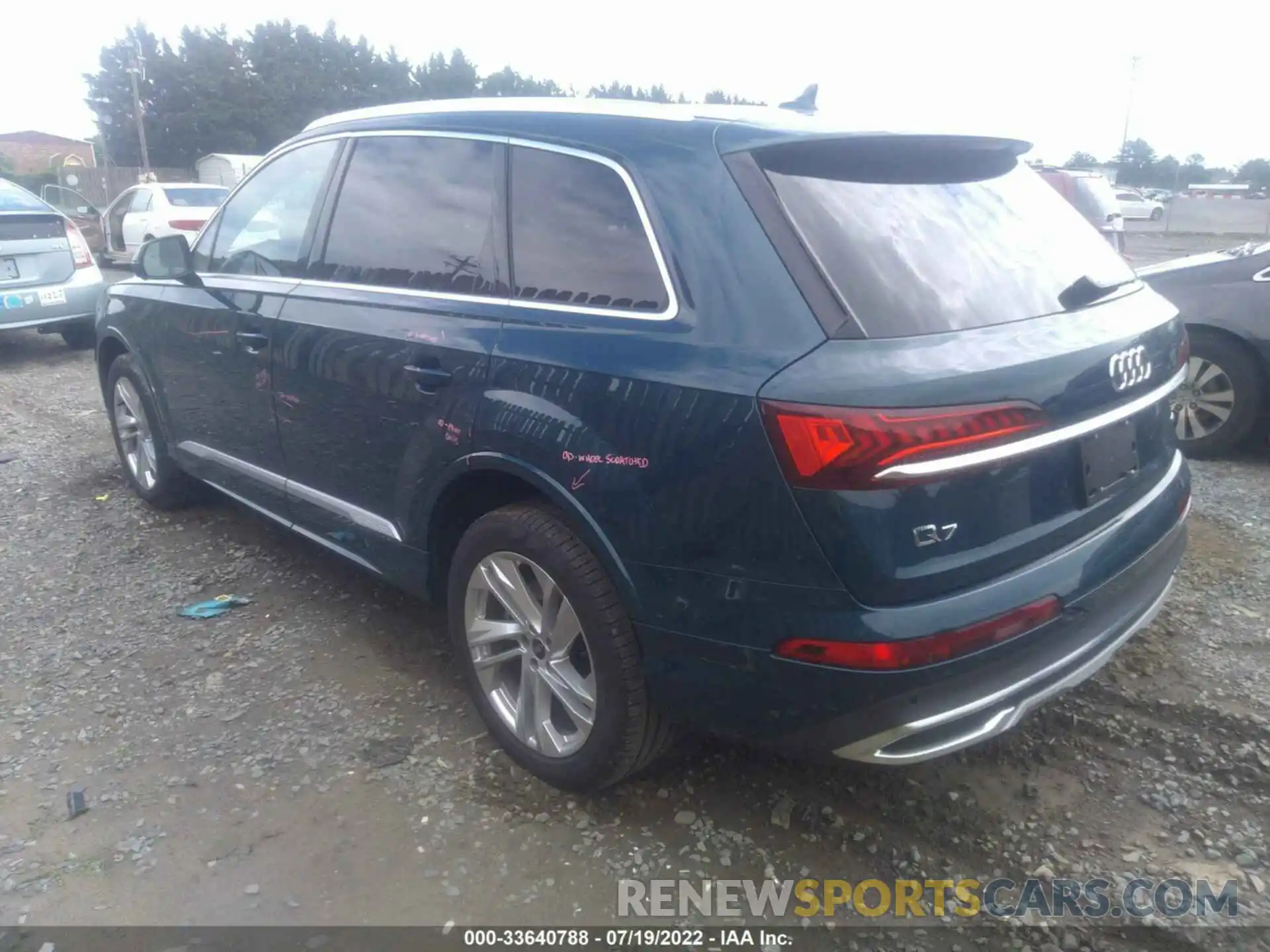 3 Фотография поврежденного автомобиля WA1LXBF76MD040682 AUDI Q7 2021