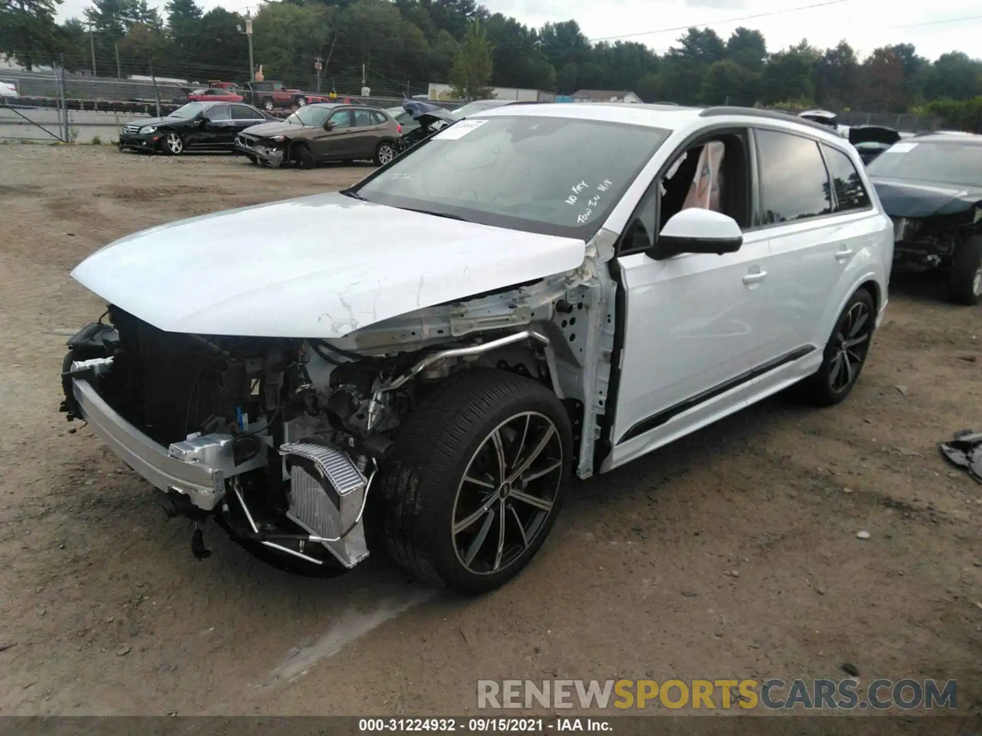 2 Photograph of a damaged car WA1VXAF70MD026053 AUDI Q7 2021