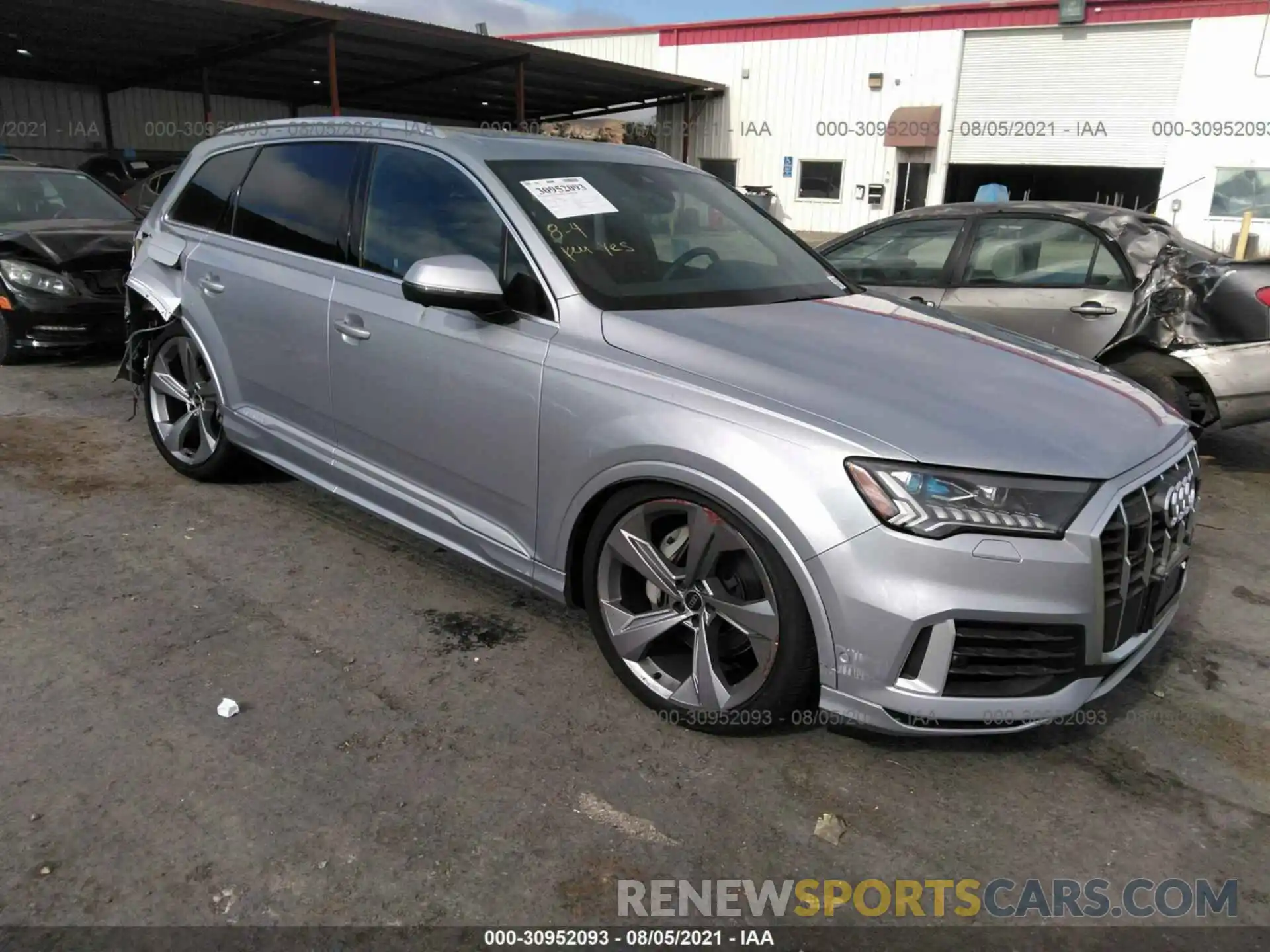 1 Photograph of a damaged car WA1VXAF73MD035443 AUDI Q7 2021