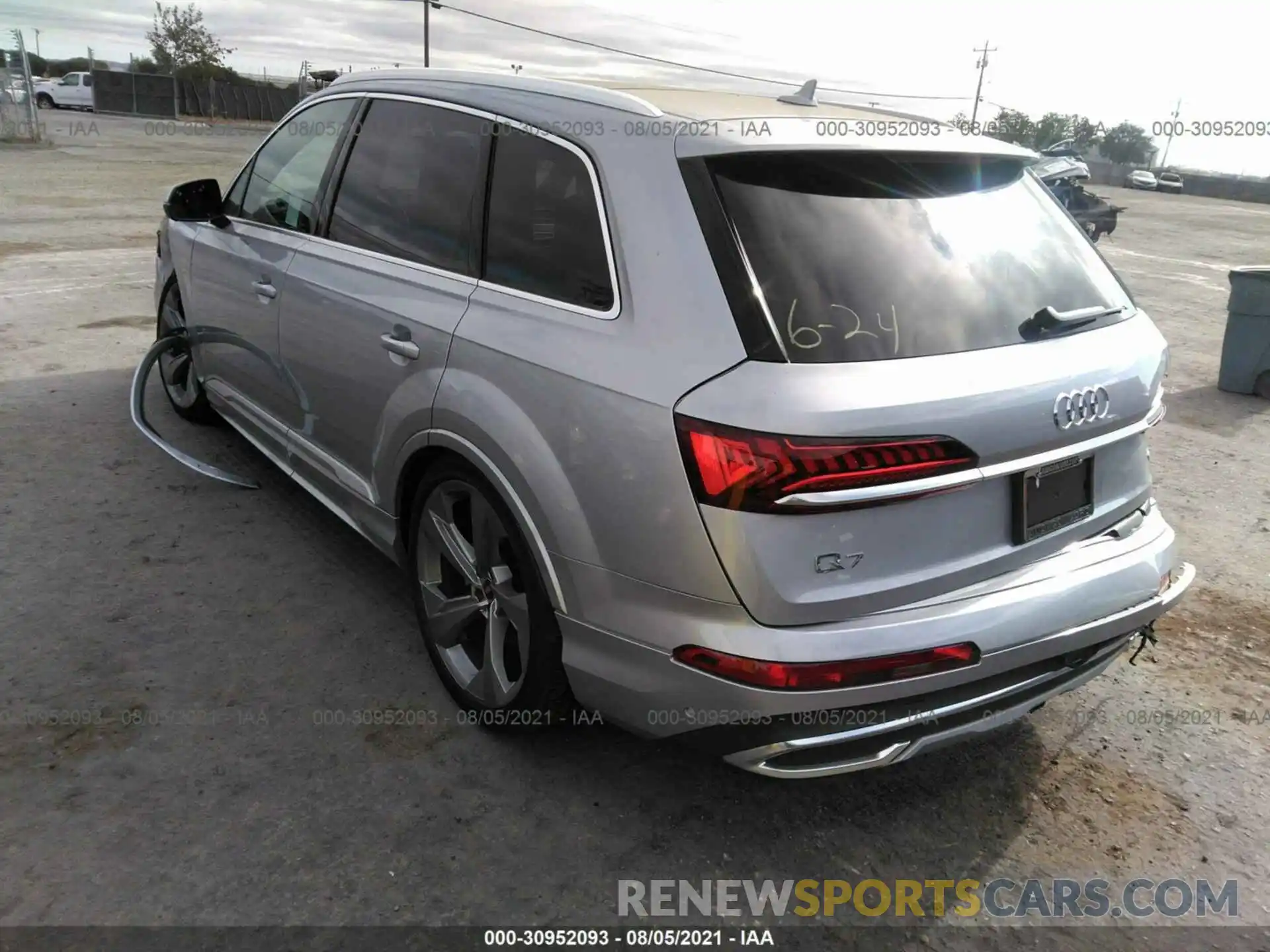 3 Фотография поврежденного автомобиля WA1VXAF73MD035443 AUDI Q7 2021