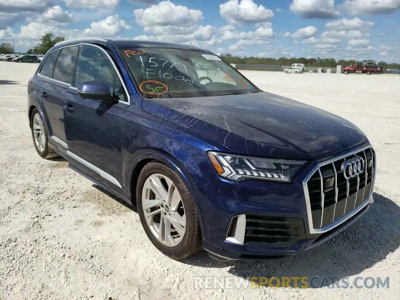 1 Photograph of a damaged car WA1VXAF77MD028799 AUDI Q7 2021