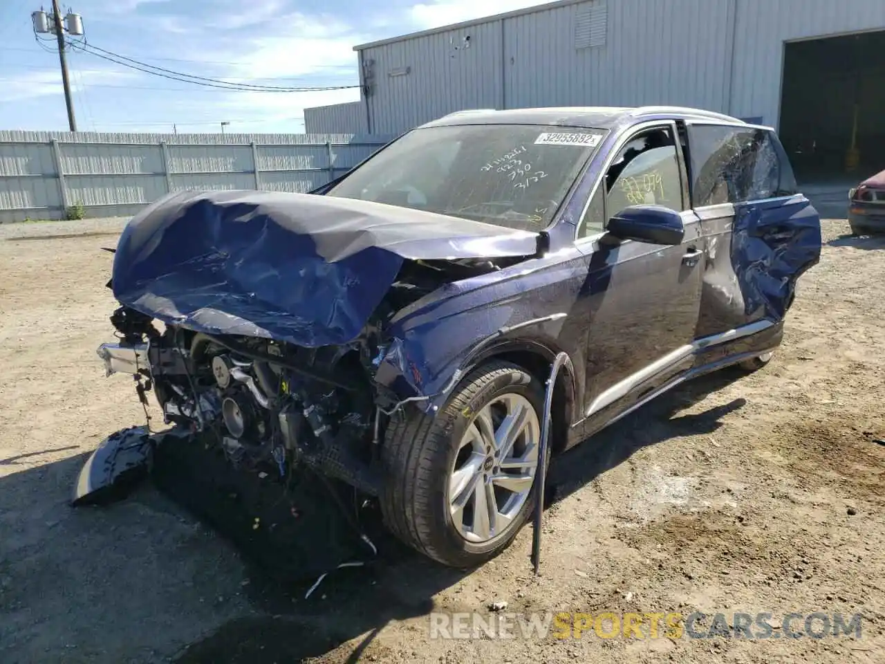 2 Photograph of a damaged car WA1VXAF79MD027945 AUDI Q7 2021