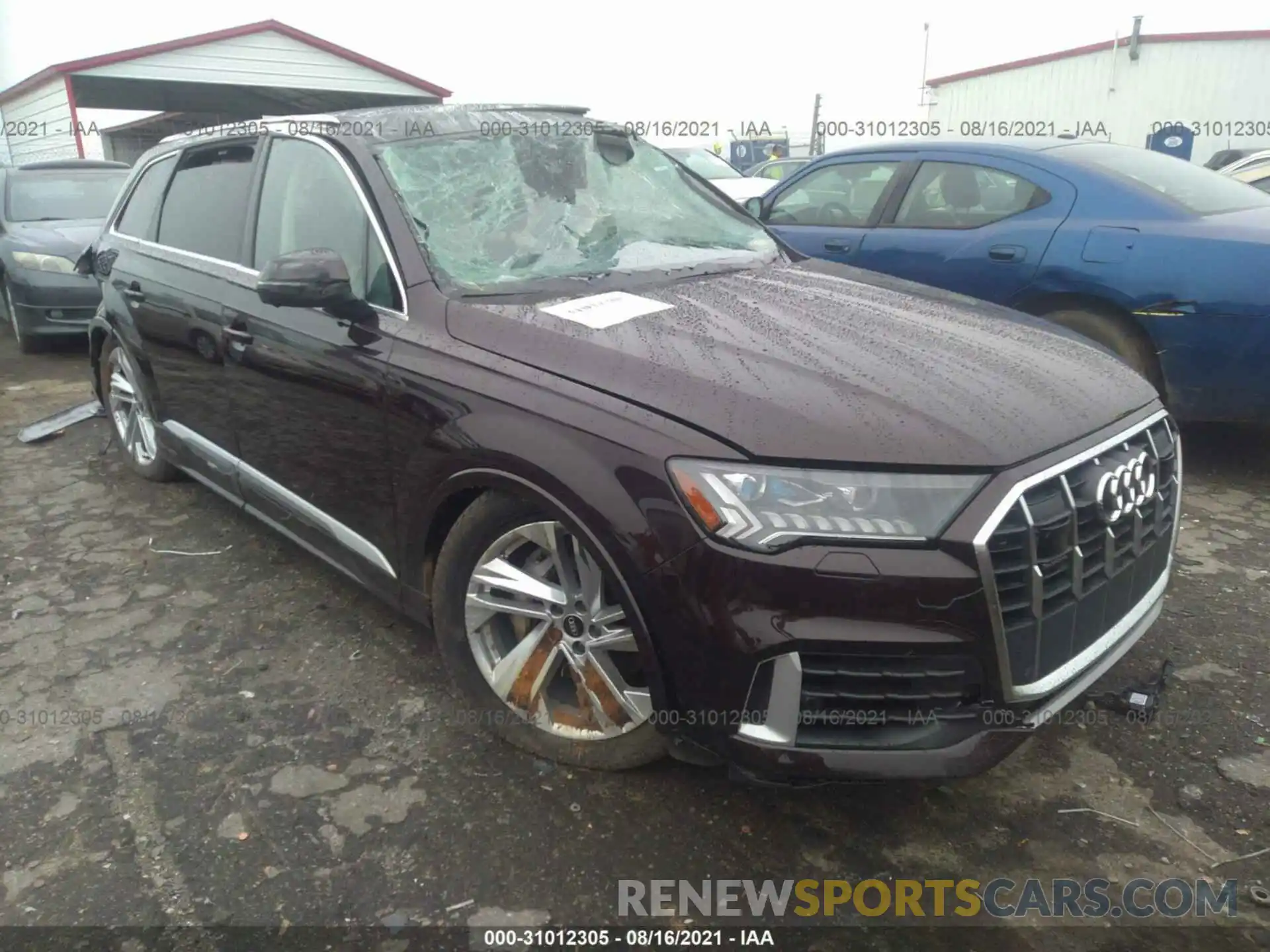 1 Фотография поврежденного автомобиля WA1VXAF7XMD030062 AUDI Q7 2021