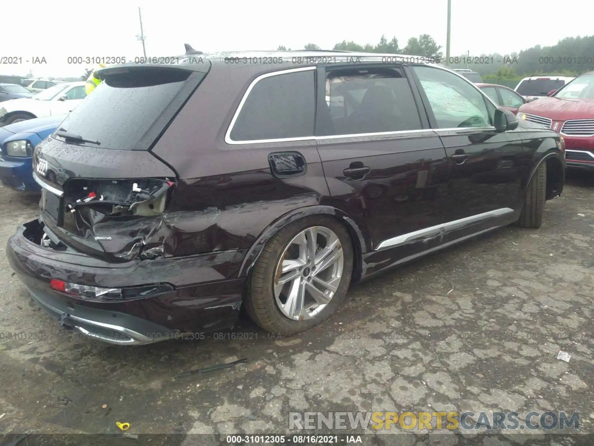 4 Фотография поврежденного автомобиля WA1VXAF7XMD030062 AUDI Q7 2021