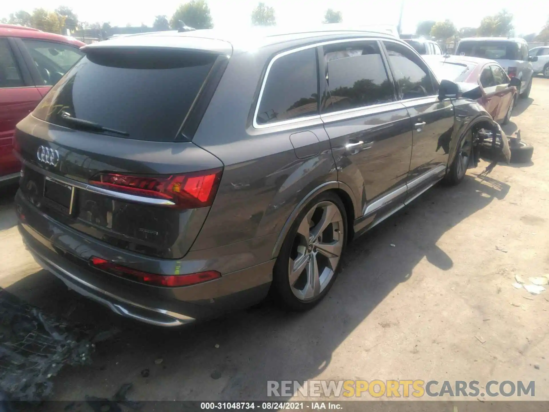 4 Фотография поврежденного автомобиля WA1VXBF70MD035048 AUDI Q7 2021