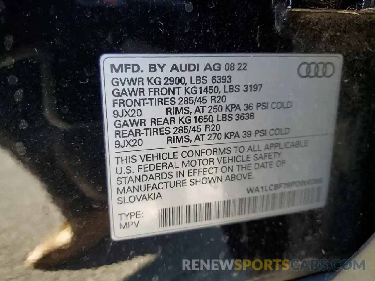 13 Photograph of a damaged car WA1LCBF79PD000399 AUDI Q7 2023