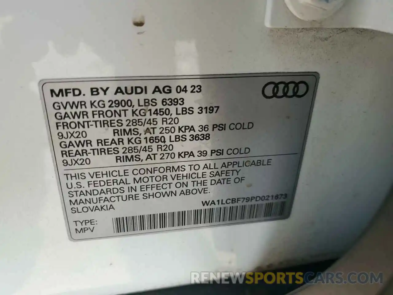 13 Фотография поврежденного автомобиля WA1LCBF79PD021673 AUDI Q7 2023