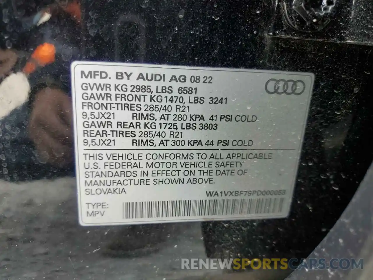 12 Photograph of a damaged car WA1VXBF79PD000058 AUDI Q7 2023