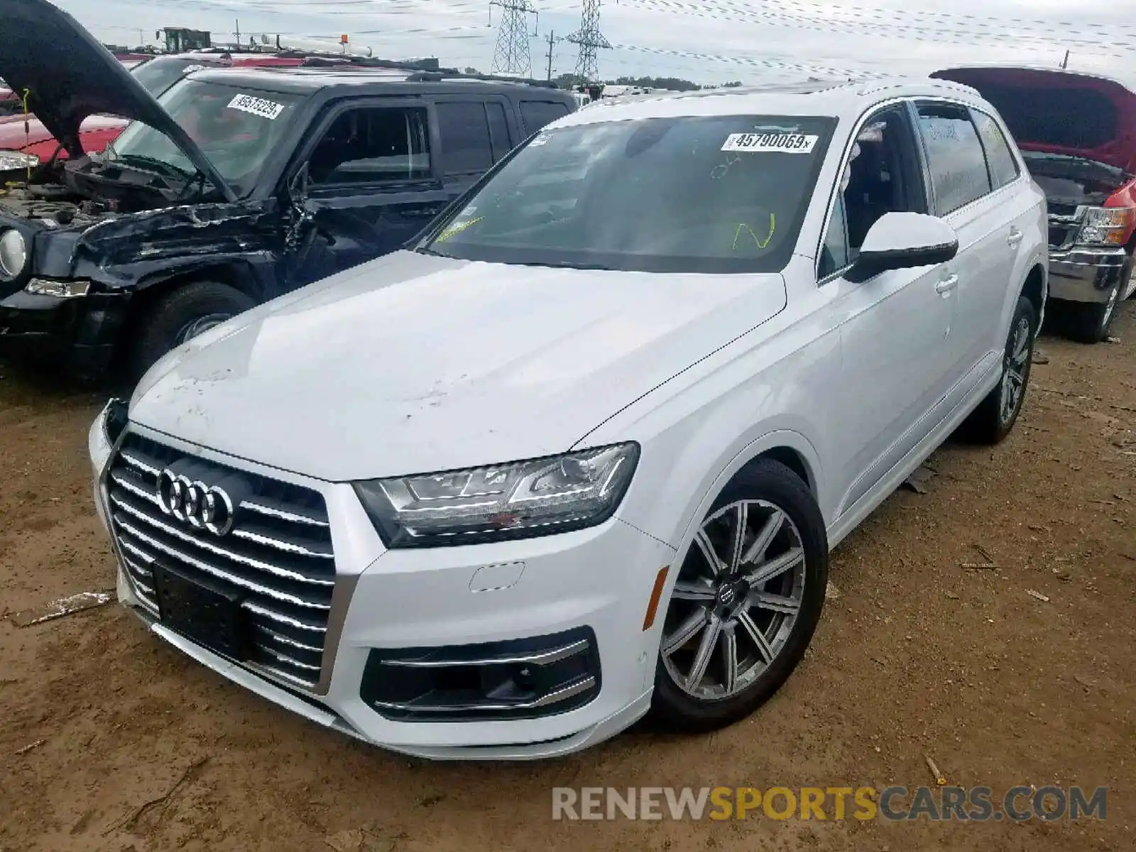 2 Фотография поврежденного автомобиля WA1LAAF71KD039111 AUDI Q7 PREMIUM 2019