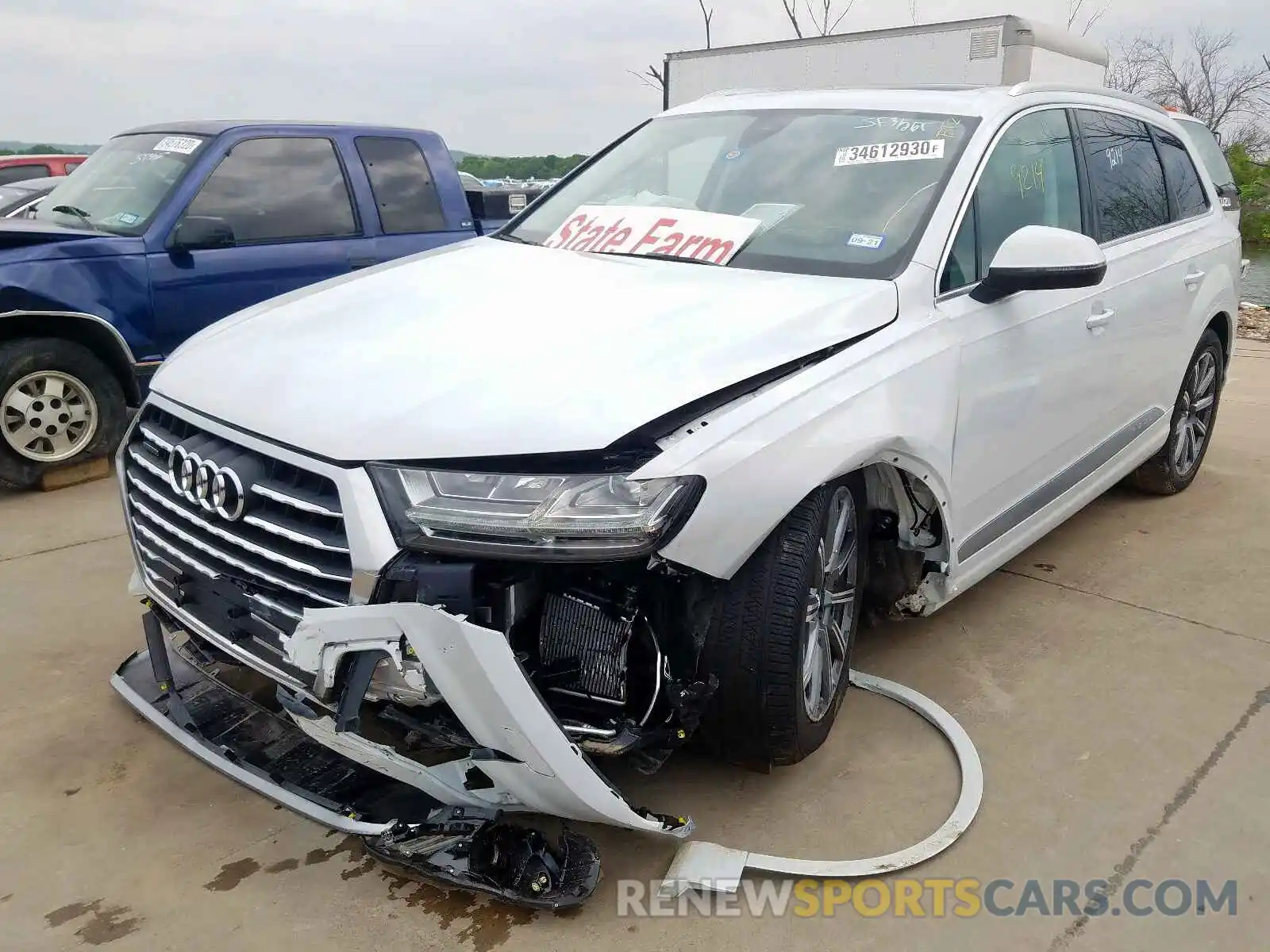 2 Photograph of a damaged car WA1LAAF78KD048954 AUDI Q7 PREMIUM 2019