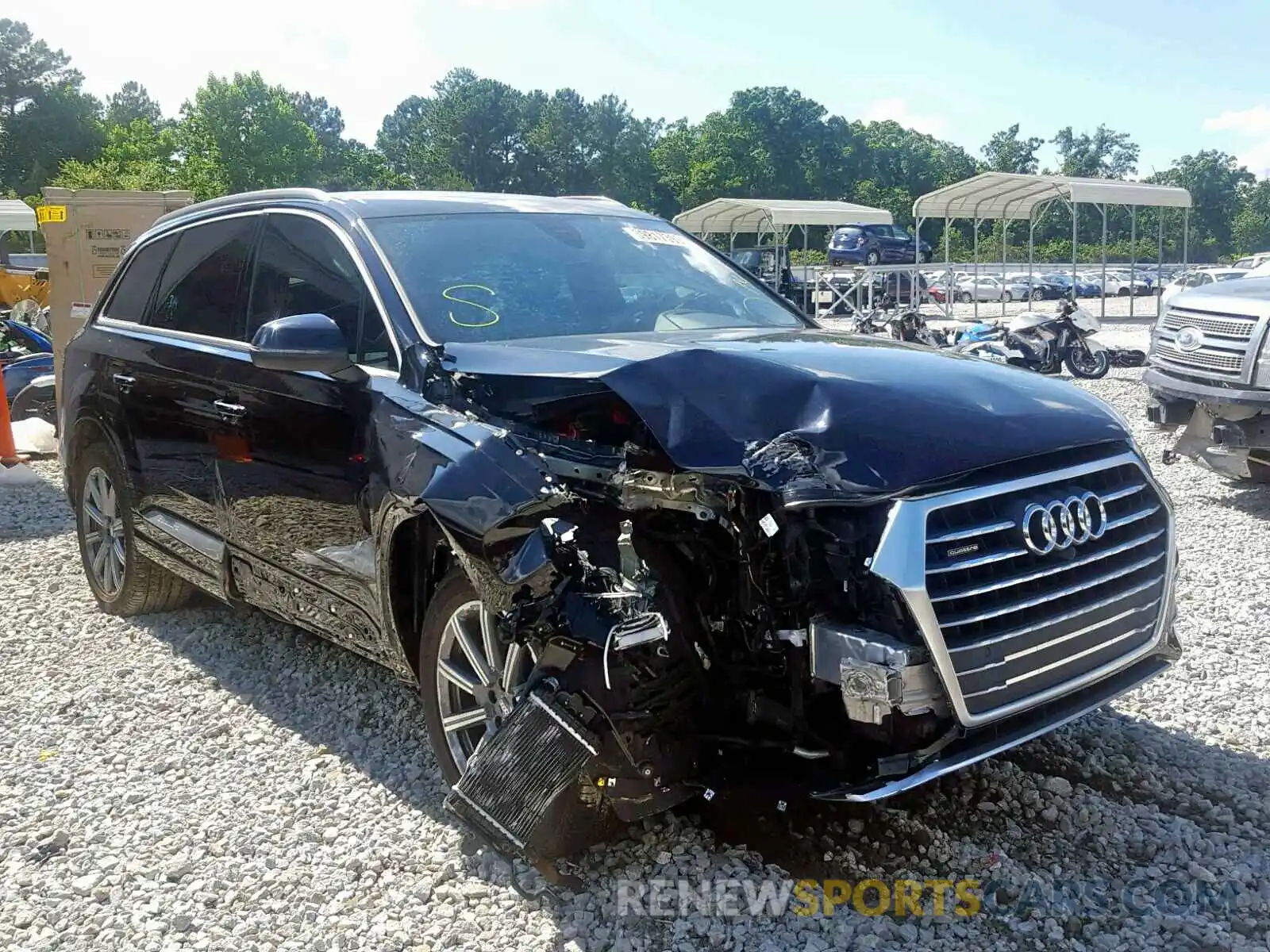 1 Photograph of a damaged car WA1LAAF7XKD005605 AUDI Q7 PREMIUM 2019