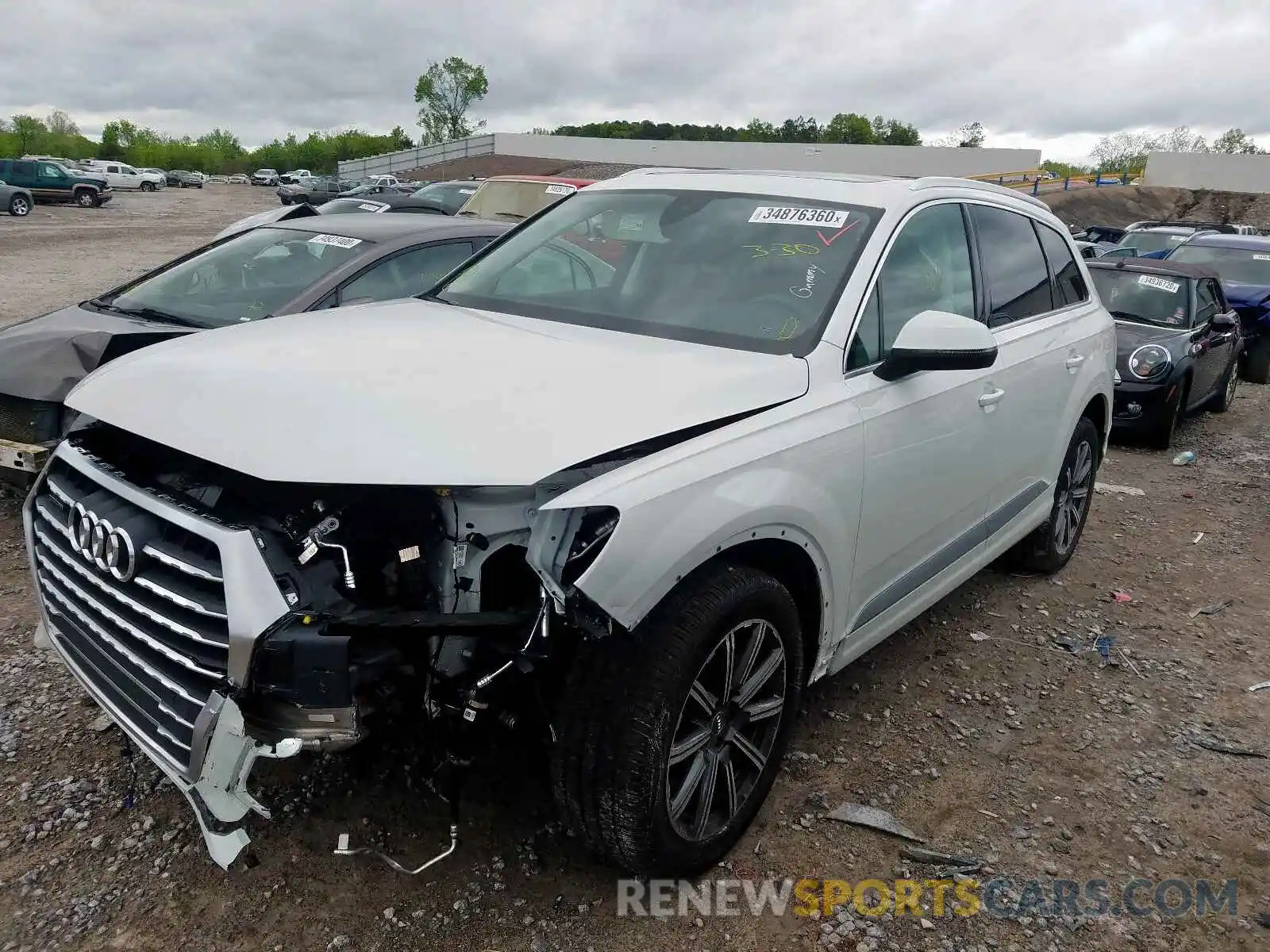 2 Photograph of a damaged car WA1LHAF71KD044675 AUDI Q7 PREMIUM 2019