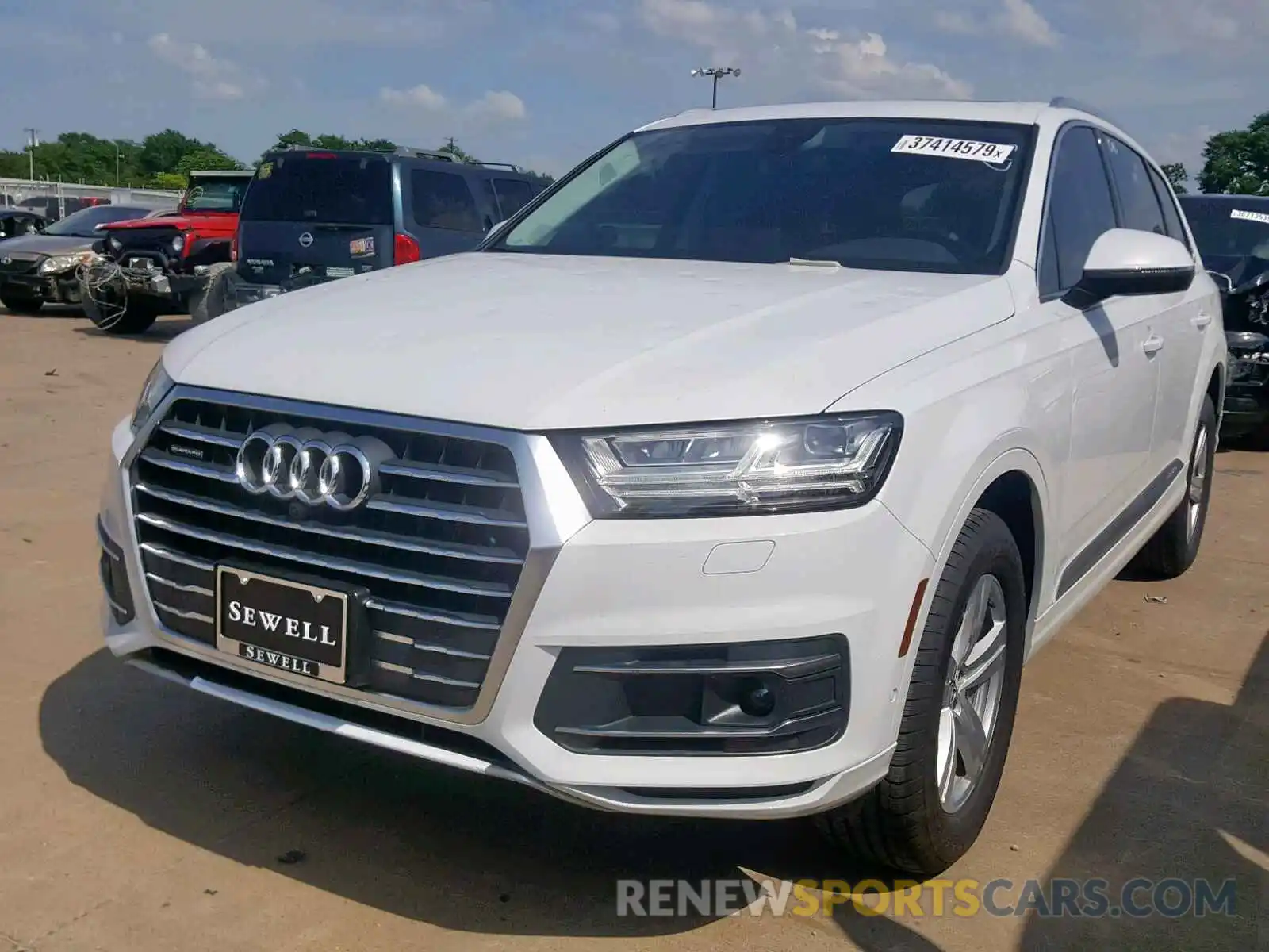 2 Фотография поврежденного автомобиля WA1LHAF73KD022838 AUDI Q7 PREMIUM 2019