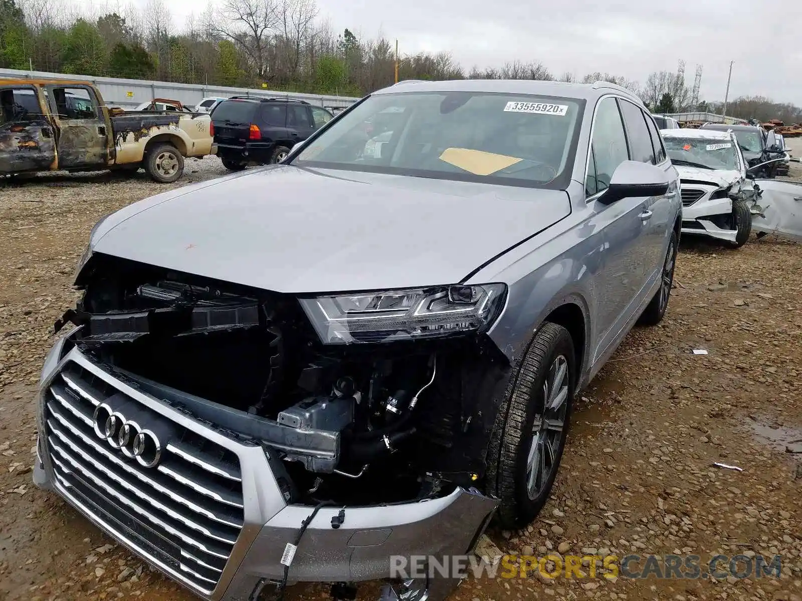 2 Photograph of a damaged car WA1LHAF79KD033584 AUDI Q7 PREMIUM 2019