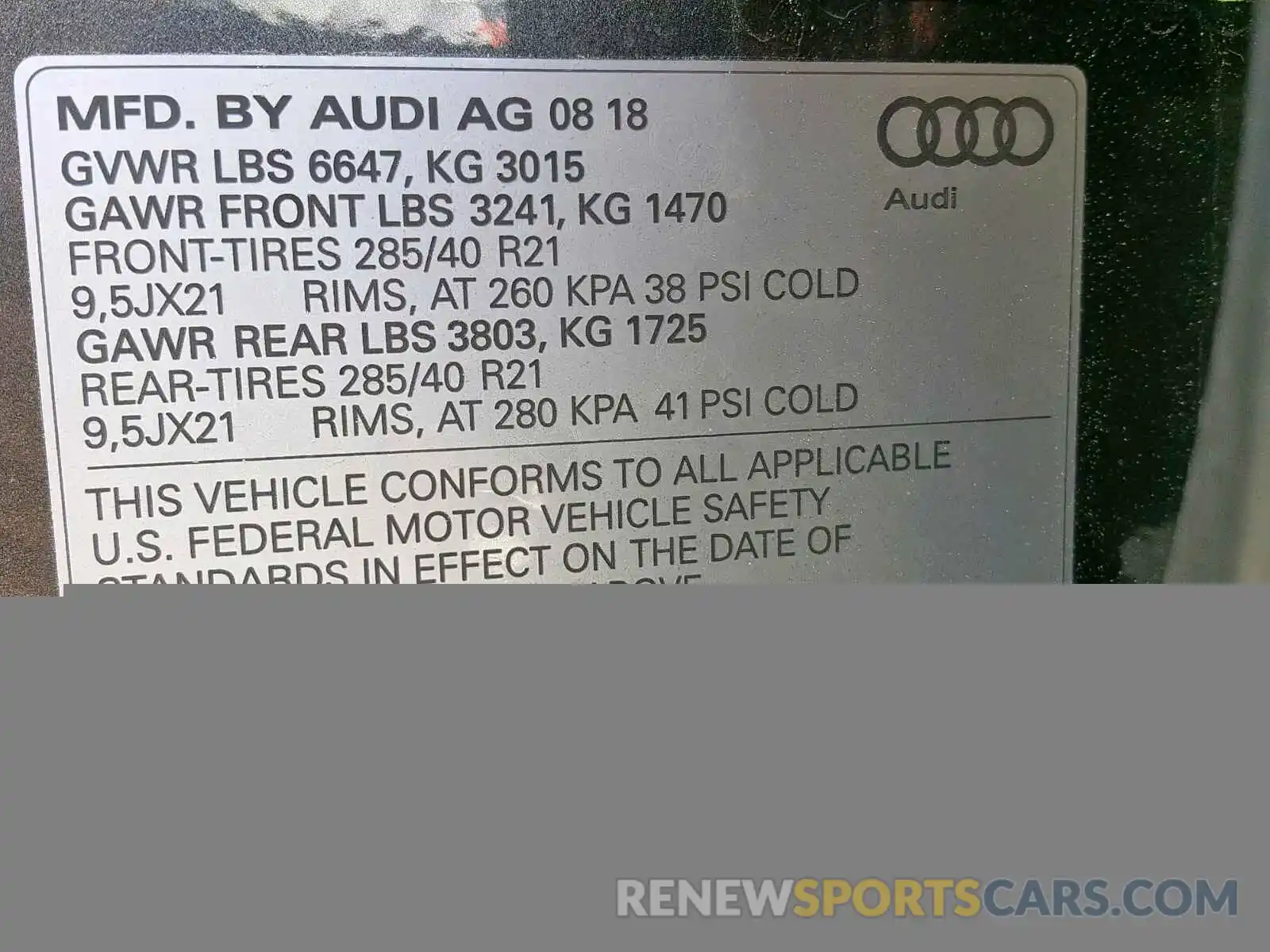 10 Photograph of a damaged car WA1VAAF72KD003551 AUDI Q7 PRESTIG 2019