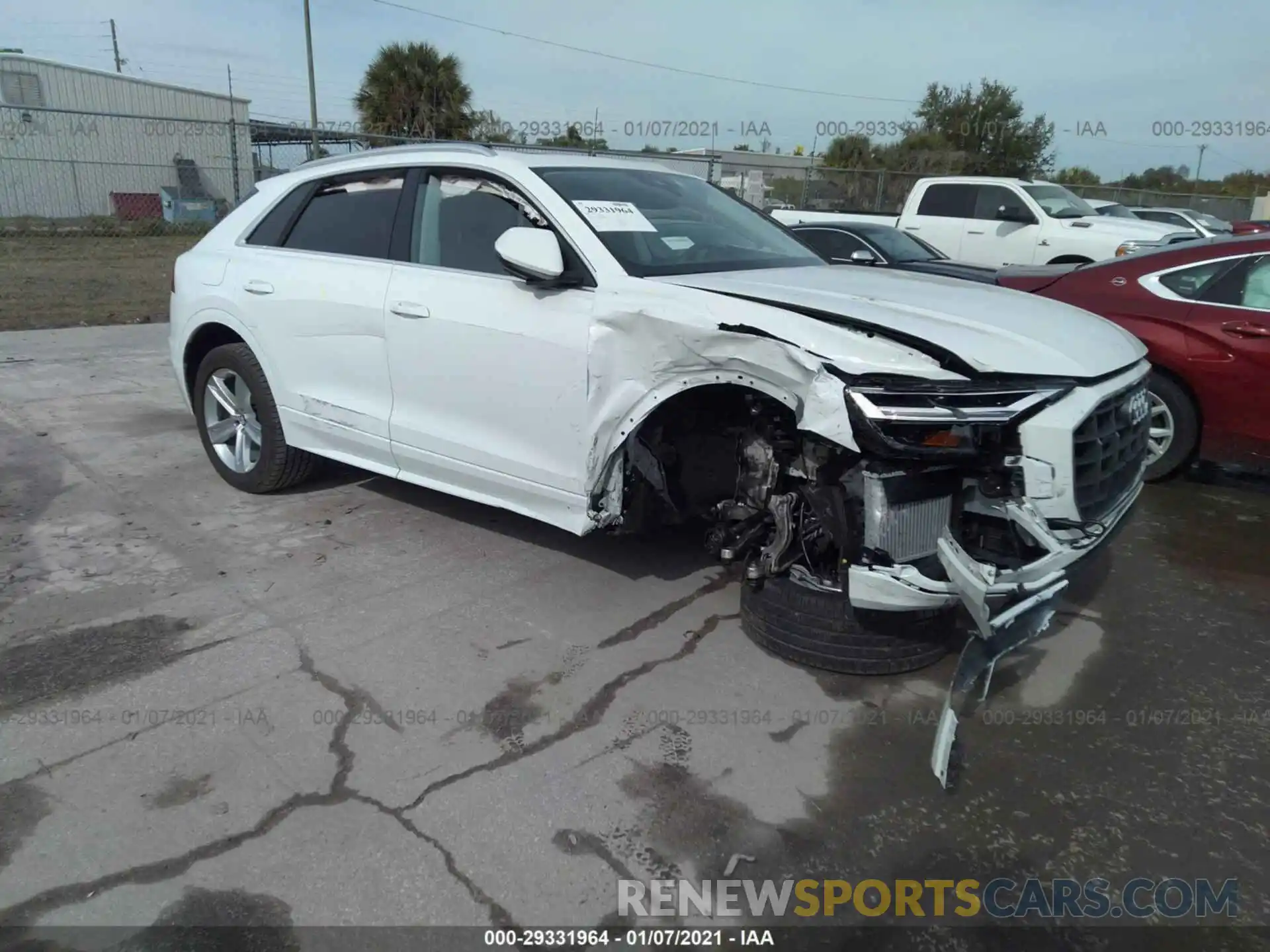 1 Photograph of a damaged car WA1AVAF10KD035297 AUDI Q8 2019