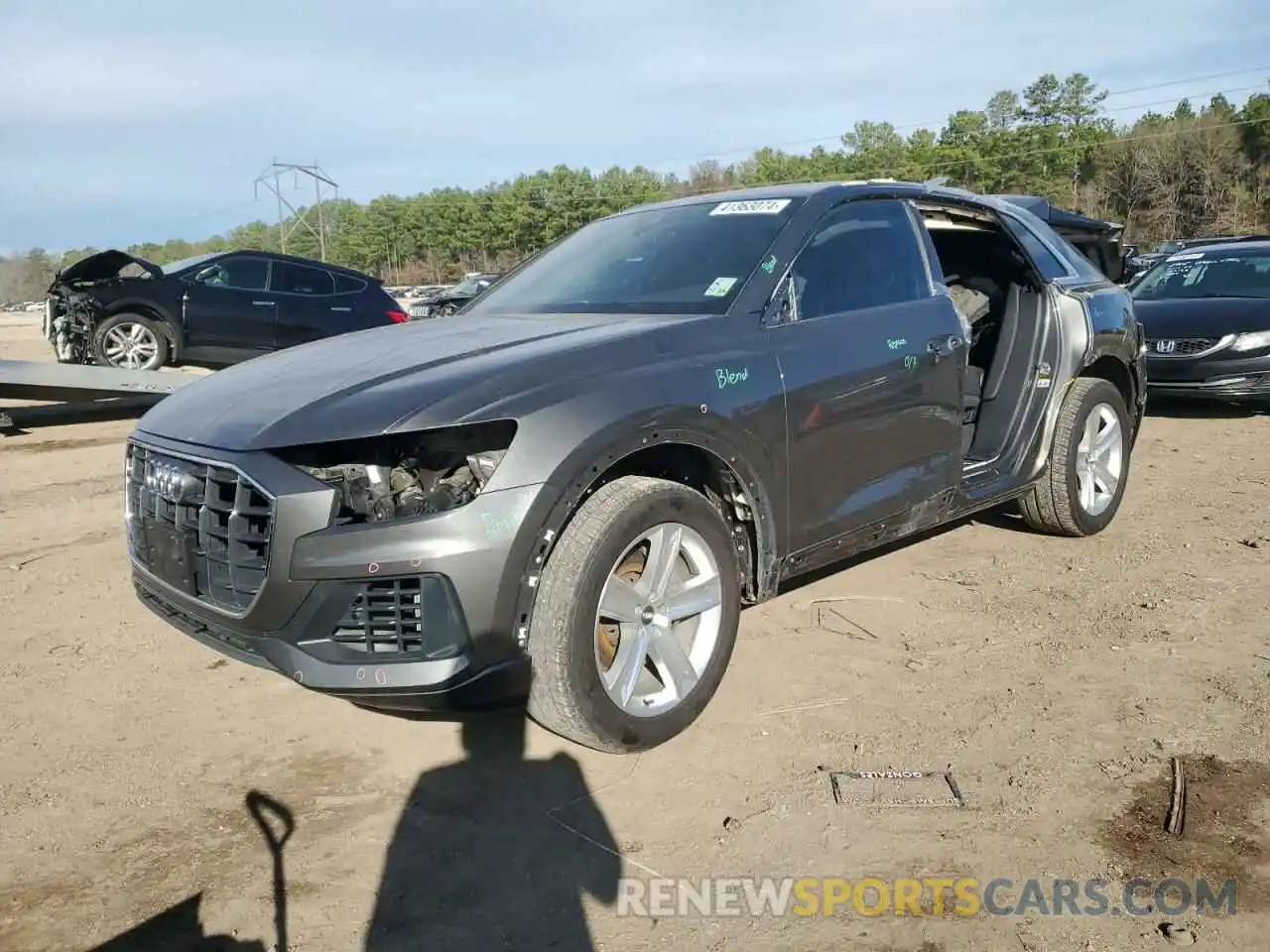 1 Photograph of a damaged car WA1AVAF11KD016600 AUDI Q8 2019