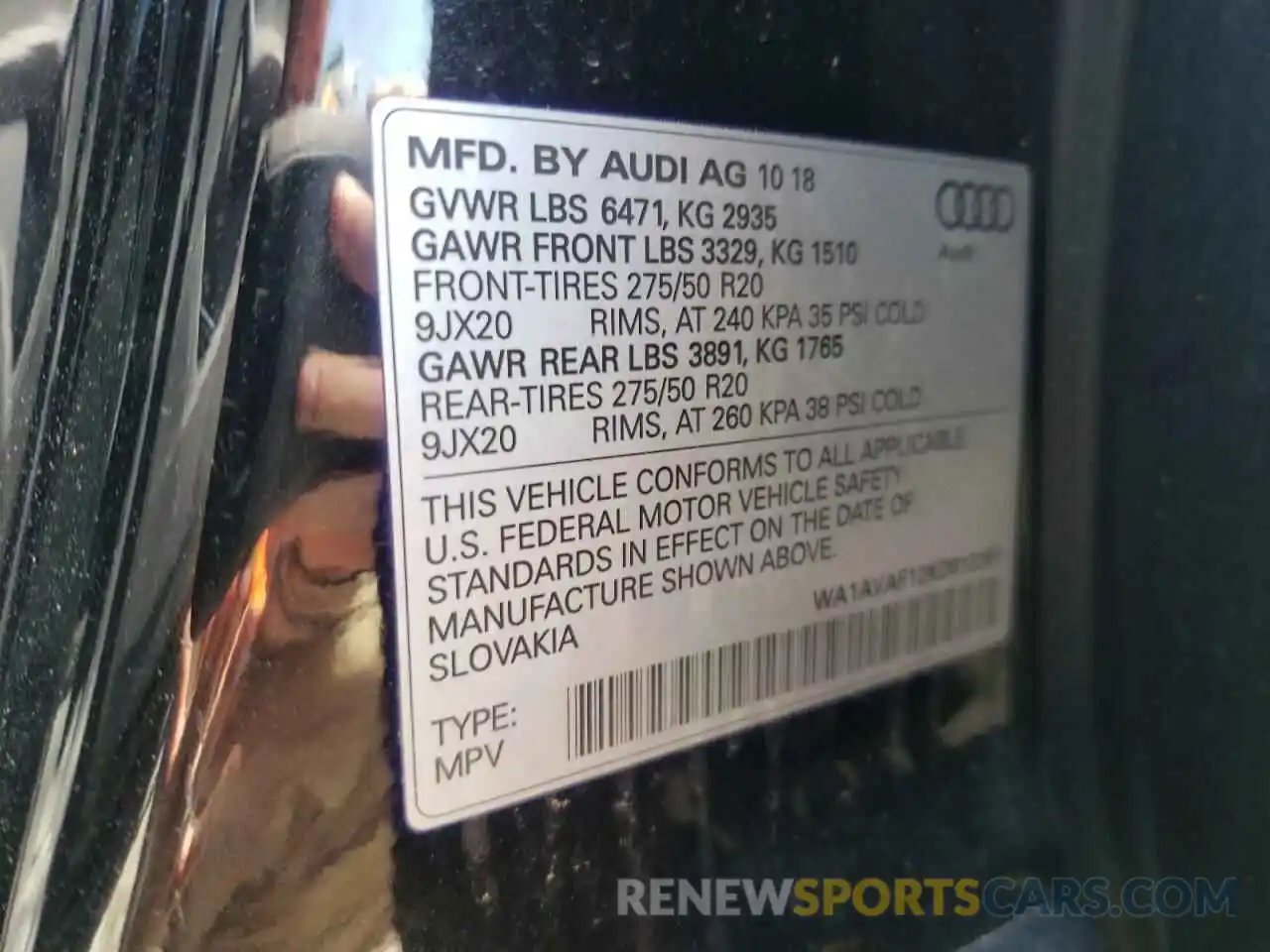 10 Фотография поврежденного автомобиля WA1AVAF12KD012281 AUDI Q8 2019