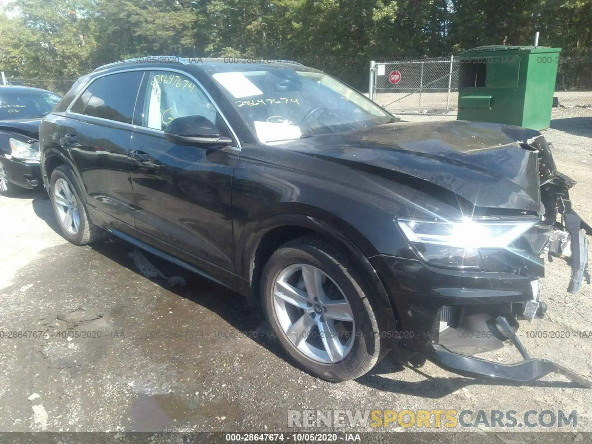 1 Photograph of a damaged car WA1AVAF13KD012354 AUDI Q8 2019