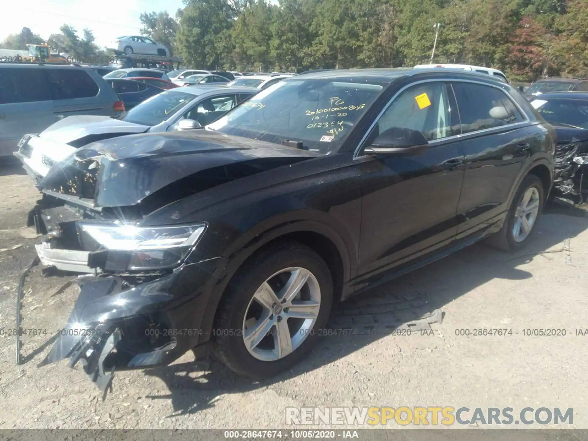 2 Photograph of a damaged car WA1AVAF13KD012354 AUDI Q8 2019