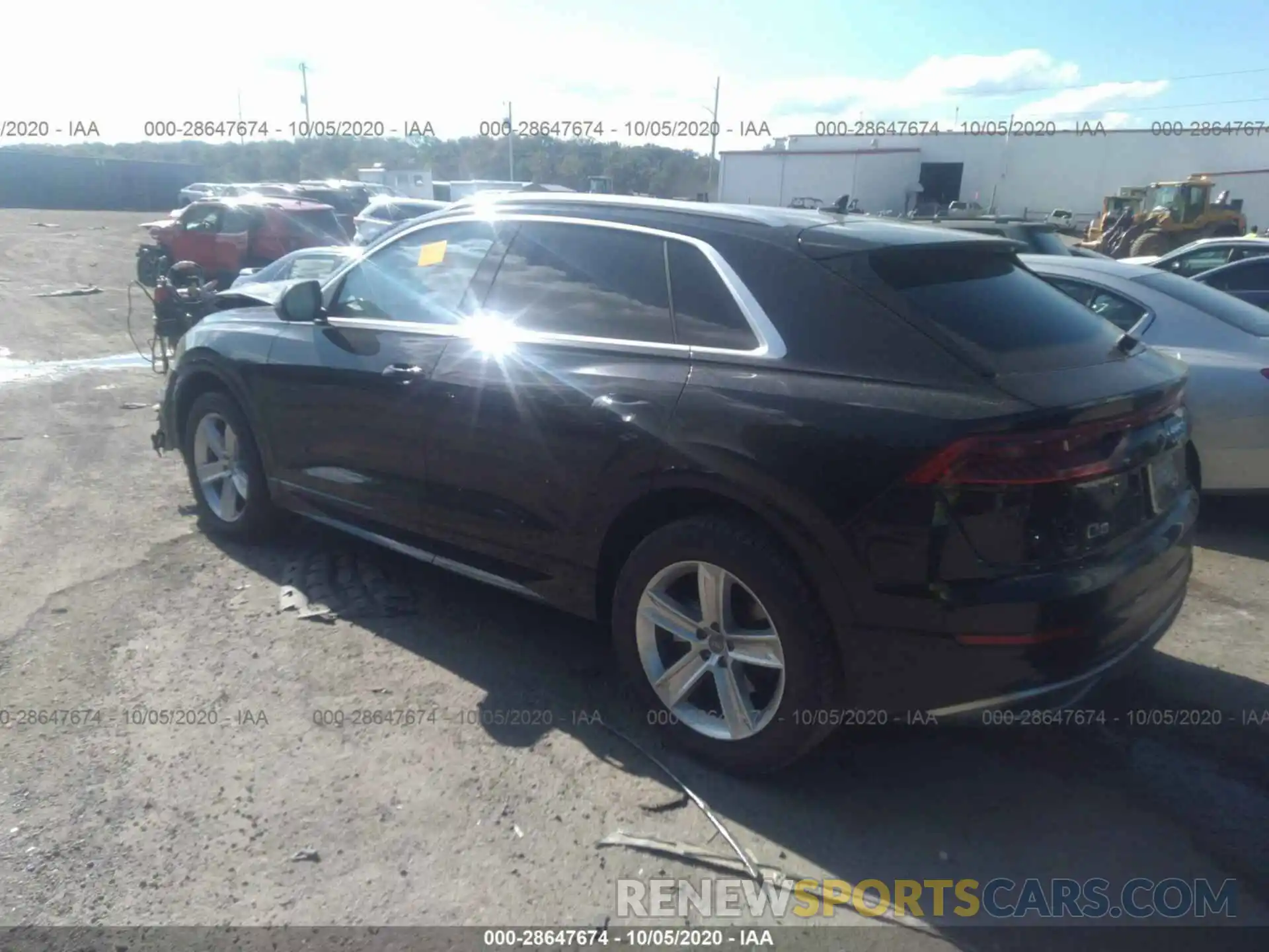 3 Фотография поврежденного автомобиля WA1AVAF13KD012354 AUDI Q8 2019