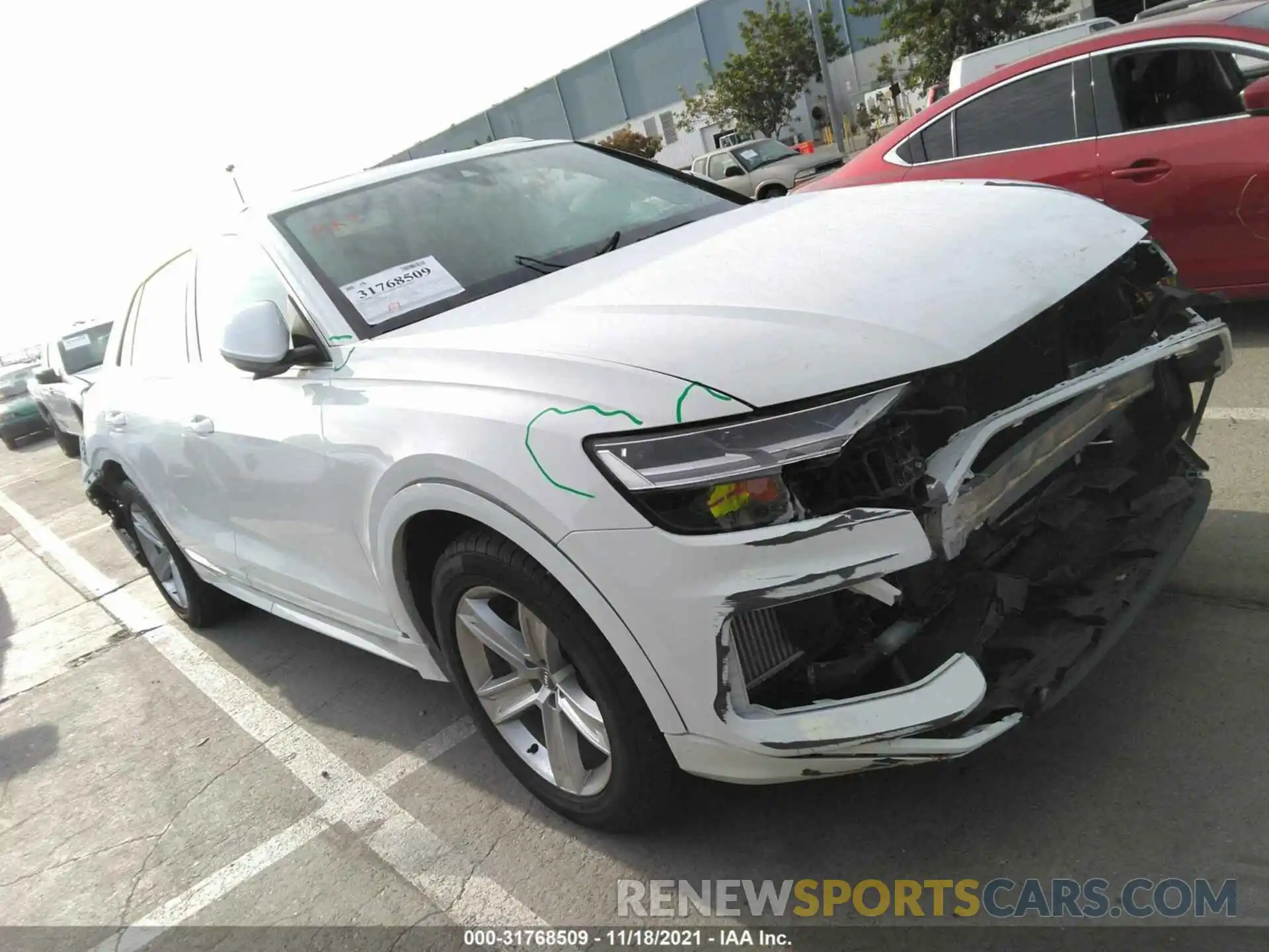 1 Photograph of a damaged car WA1AVAF16KD015023 AUDI Q8 2019