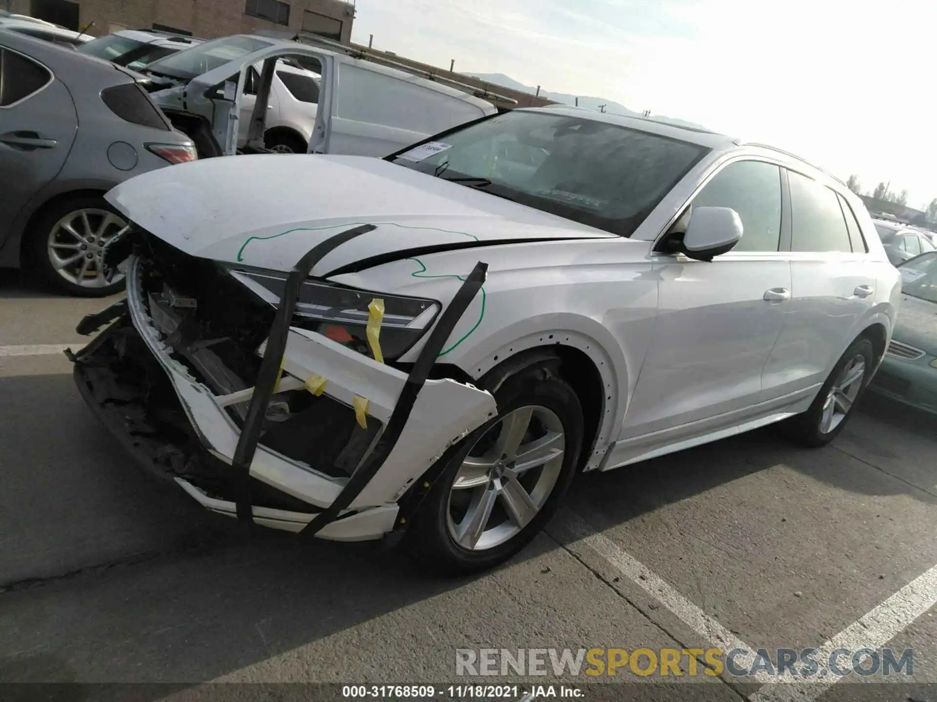 2 Photograph of a damaged car WA1AVAF16KD015023 AUDI Q8 2019