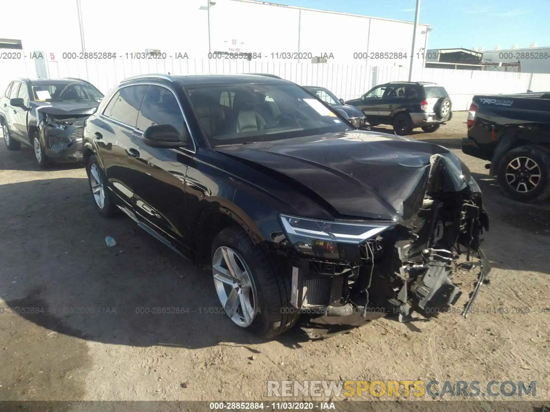 1 Photograph of a damaged car WA1AVAF16KD015300 AUDI Q8 2019