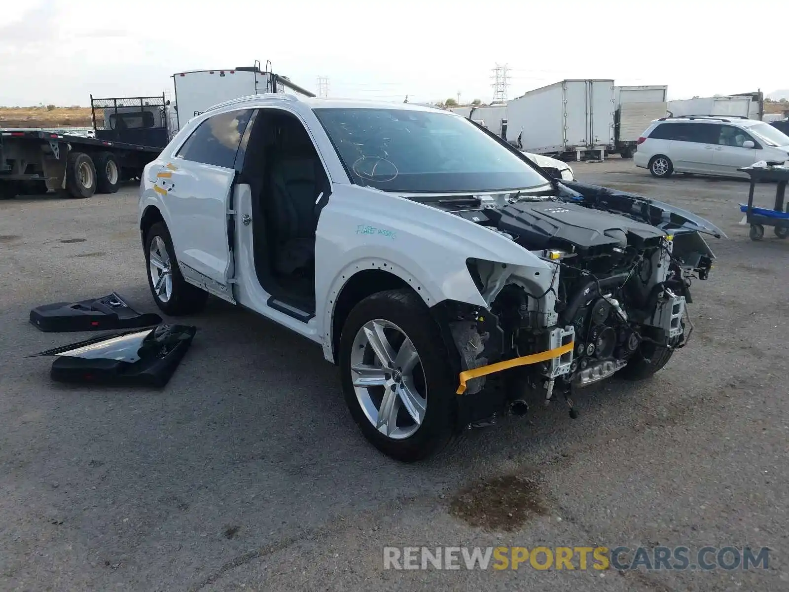 1 Photograph of a damaged car WA1AVAF17KD013412 AUDI Q8 2019