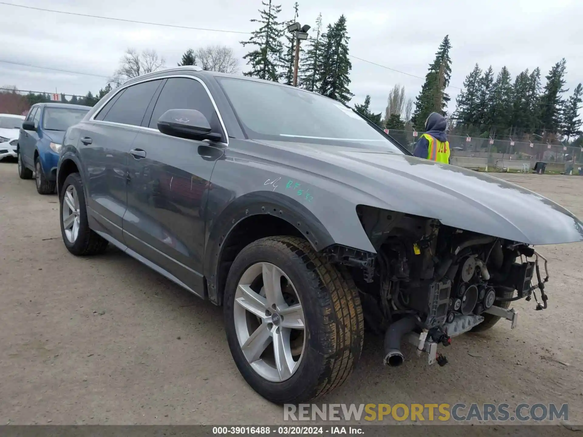 1 Photograph of a damaged car WA1AVAF17KD017251 AUDI Q8 2019