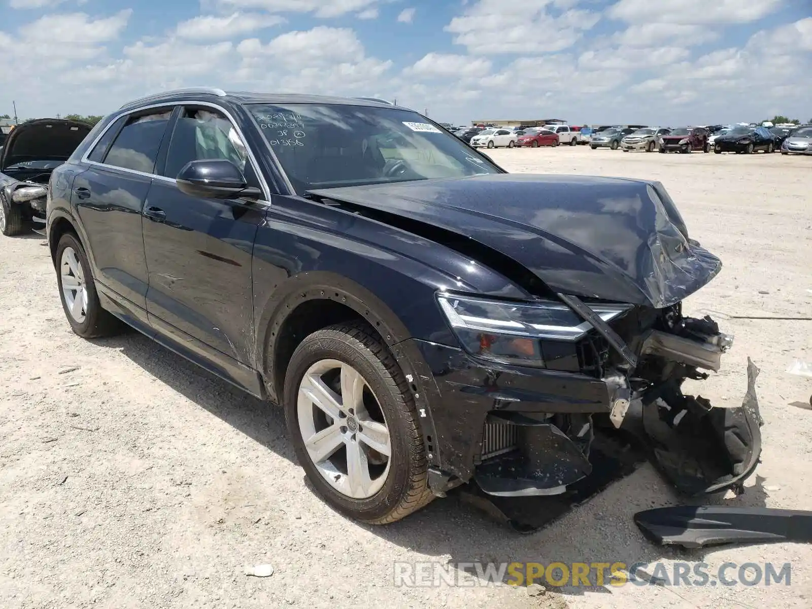 1 Photograph of a damaged car WA1AVAF18KD013158 AUDI Q8 2019