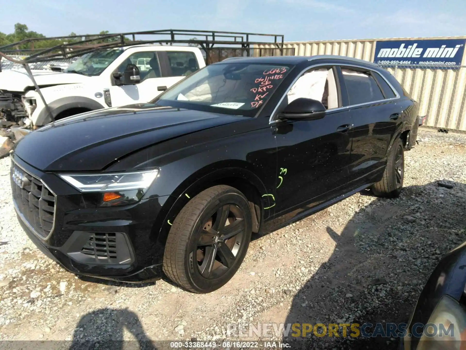 2 Photograph of a damaged car WA1AVBF11KD016683 AUDI Q8 2019