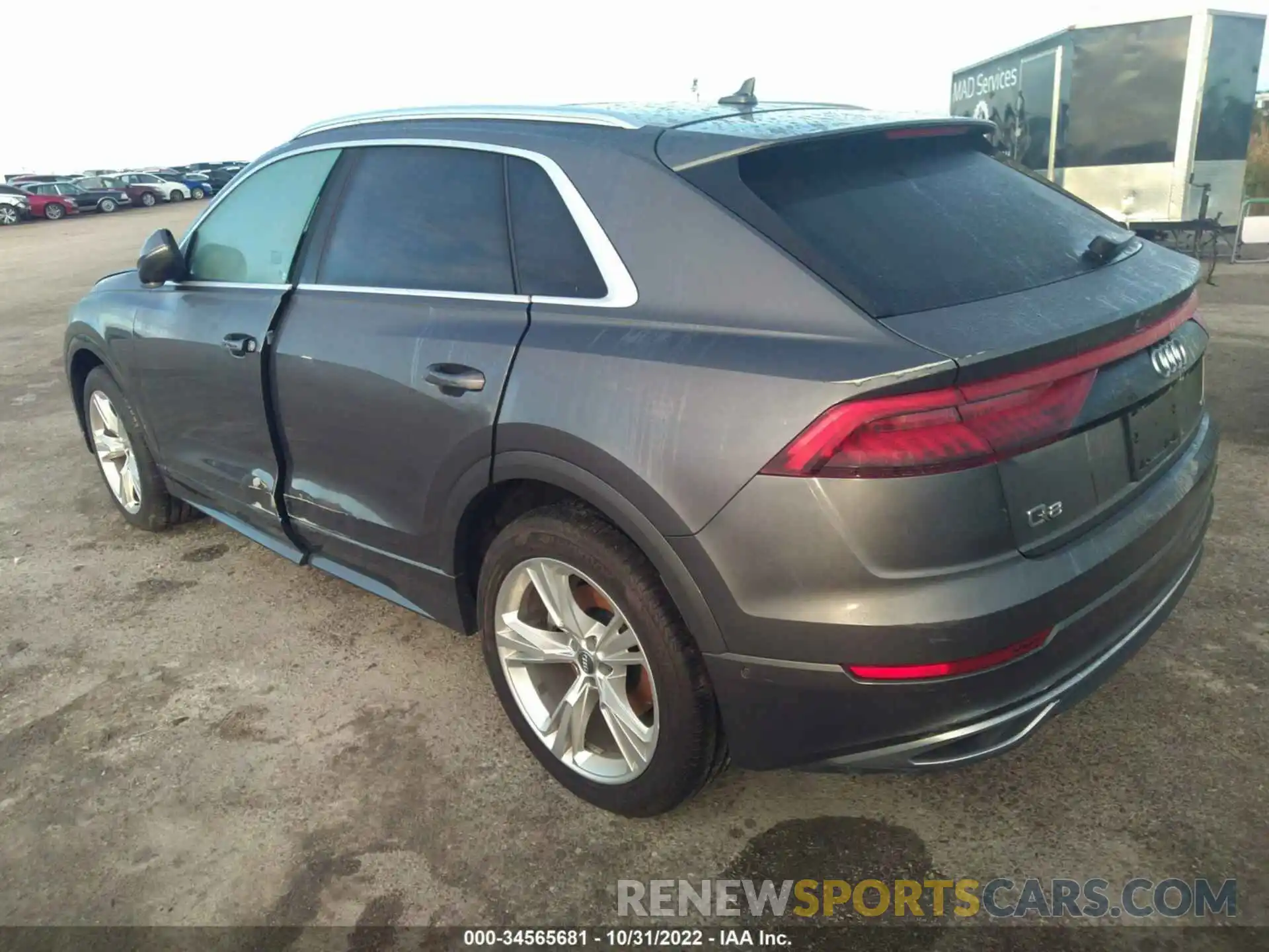 3 Фотография поврежденного автомобиля WA1BVAF11KD039198 AUDI Q8 2019