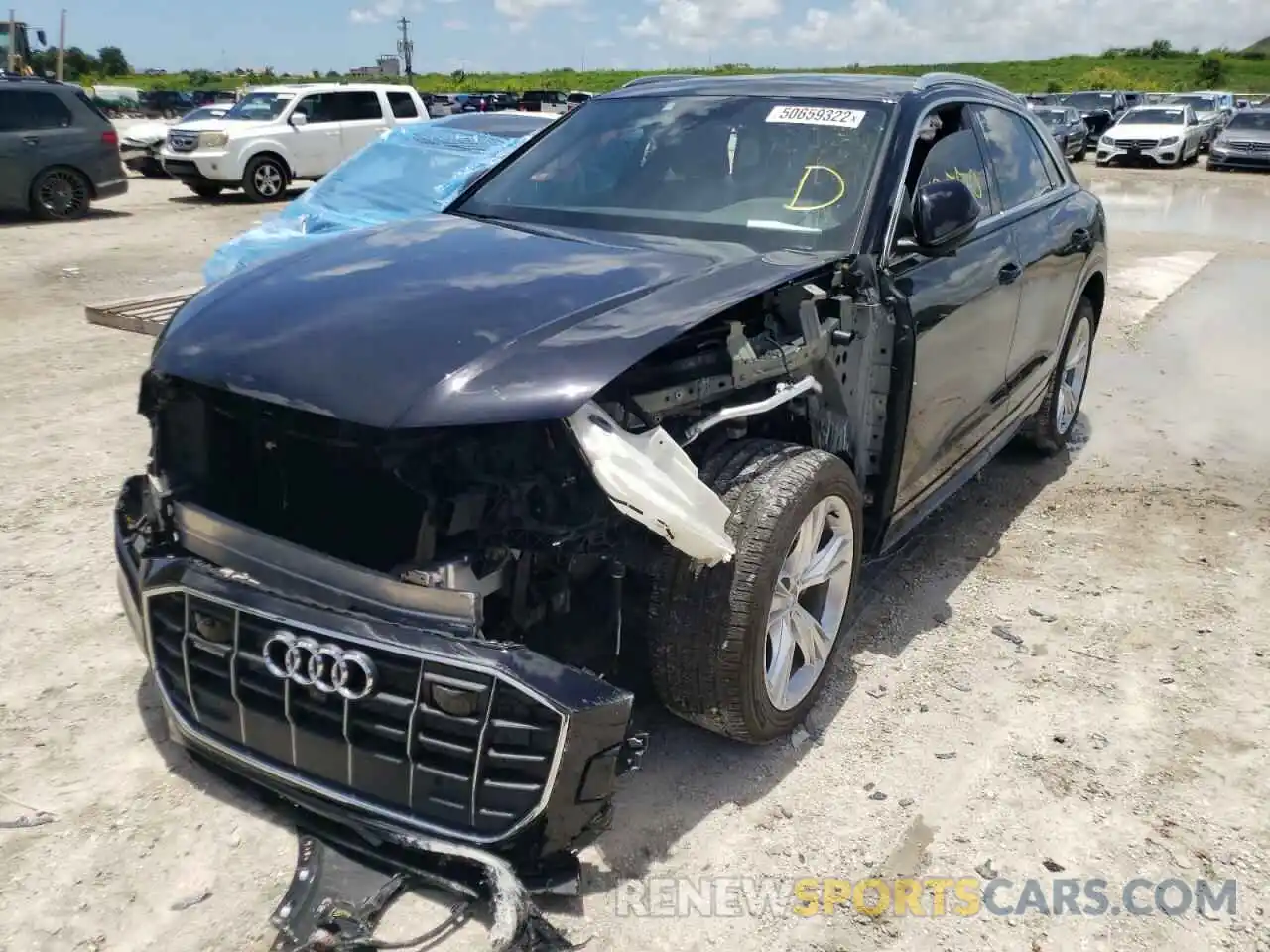 2 Photograph of a damaged car WA1BVAF11KD040187 AUDI Q8 2019