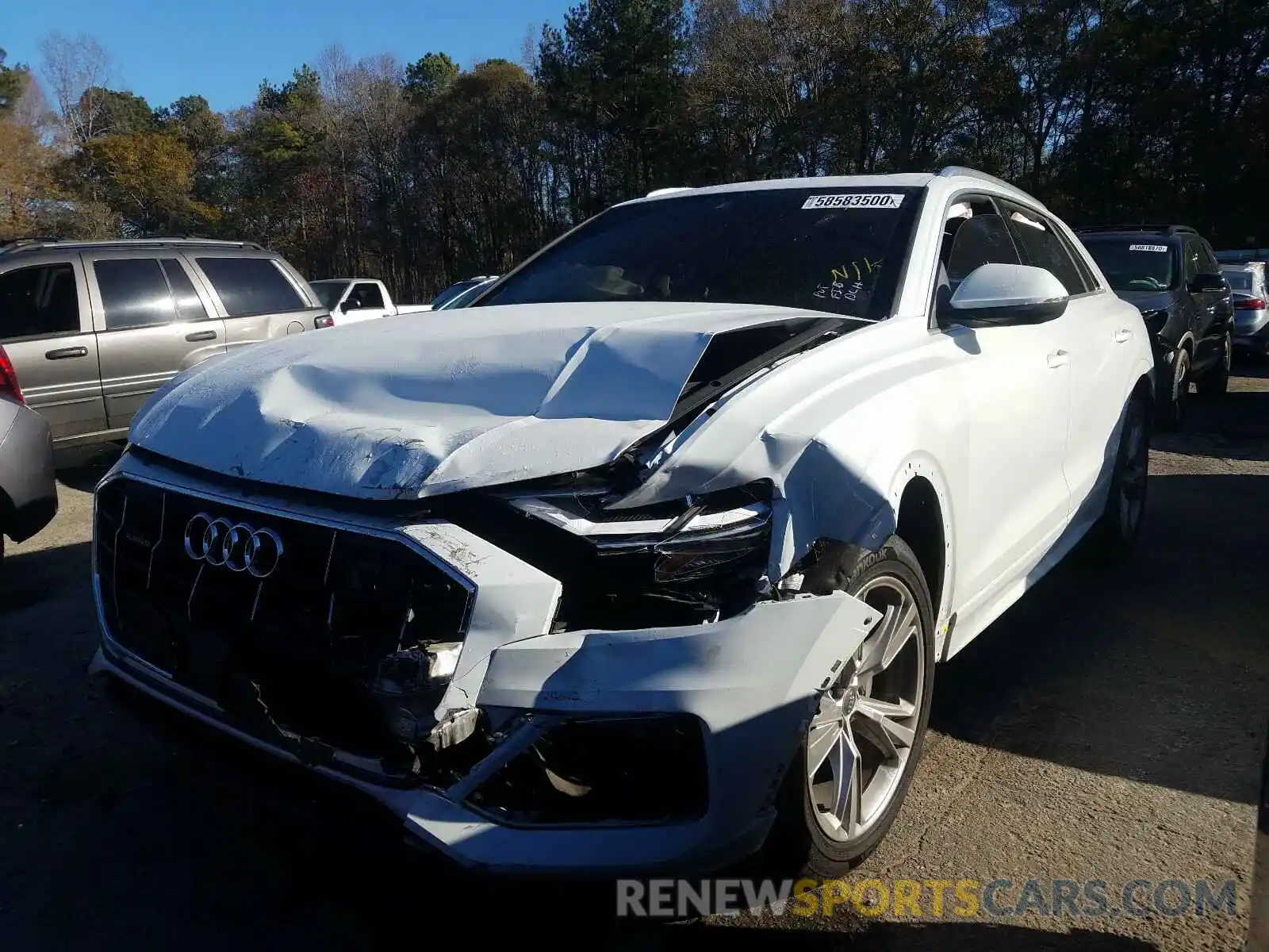 2 Photograph of a damaged car WA1BVAF14KD006311 AUDI Q8 2019