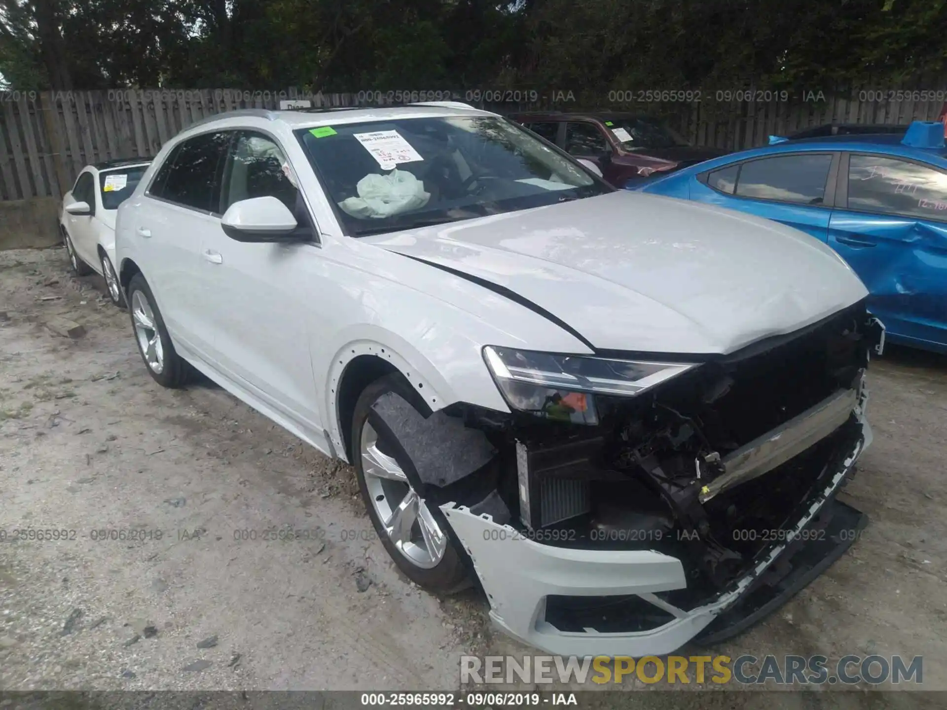 1 Photograph of a damaged car WA1BVAF15KD015793 AUDI Q8 2019