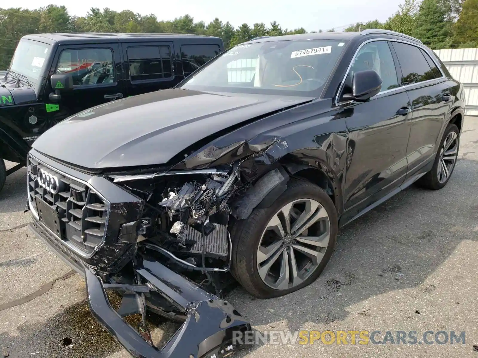 2 Photograph of a damaged car WA1BVAF16KD009291 AUDI Q8 2019