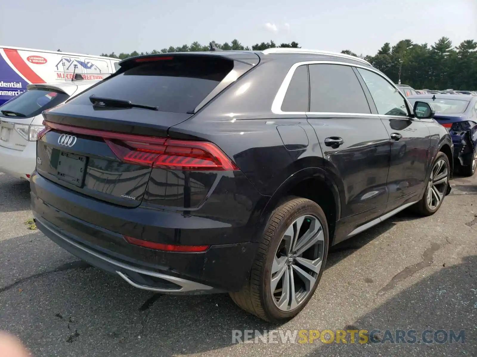 4 Фотография поврежденного автомобиля WA1BVAF16KD009291 AUDI Q8 2019