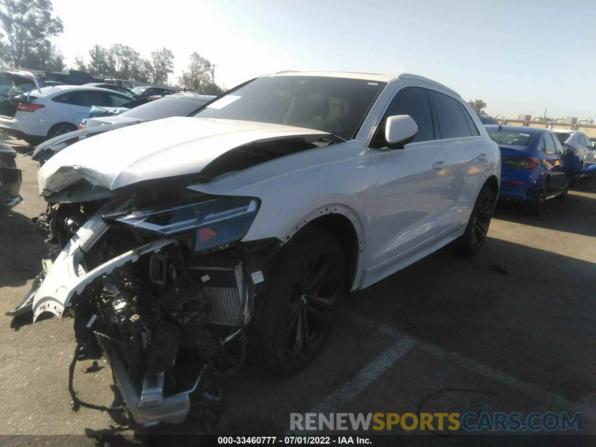 2 Photograph of a damaged car WA1BVAF19KD040664 AUDI Q8 2019