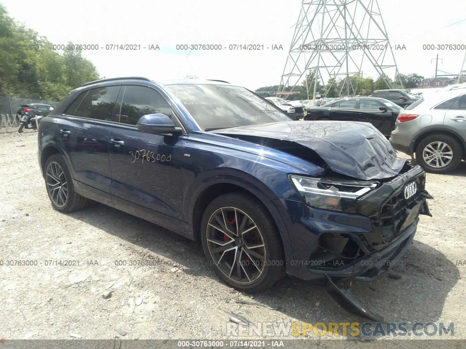 1 Photograph of a damaged car WA1EVAF11KD036198 AUDI Q8 2019