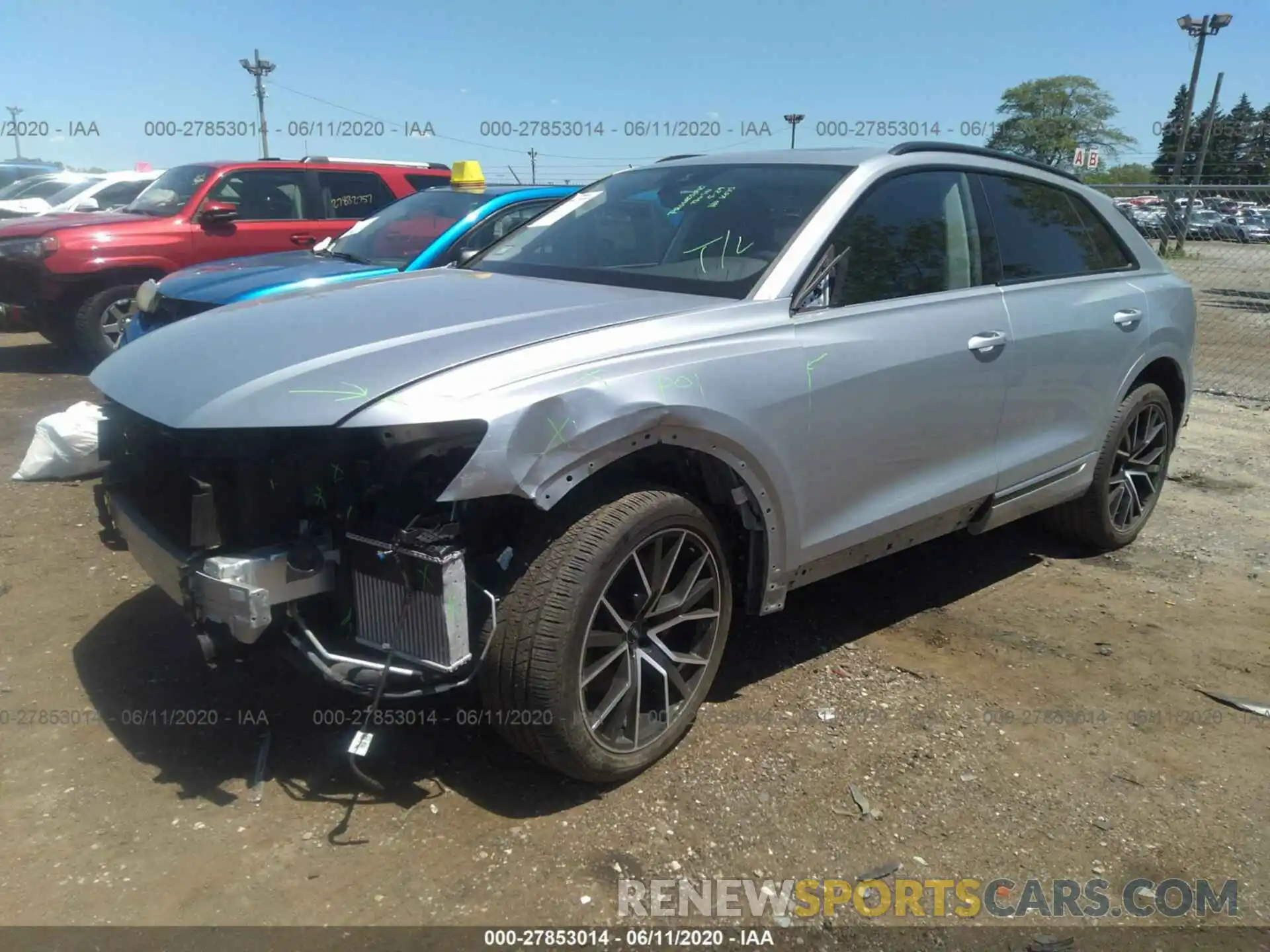 2 Photograph of a damaged car WA1EVAF11KD036413 AUDI Q8 2019