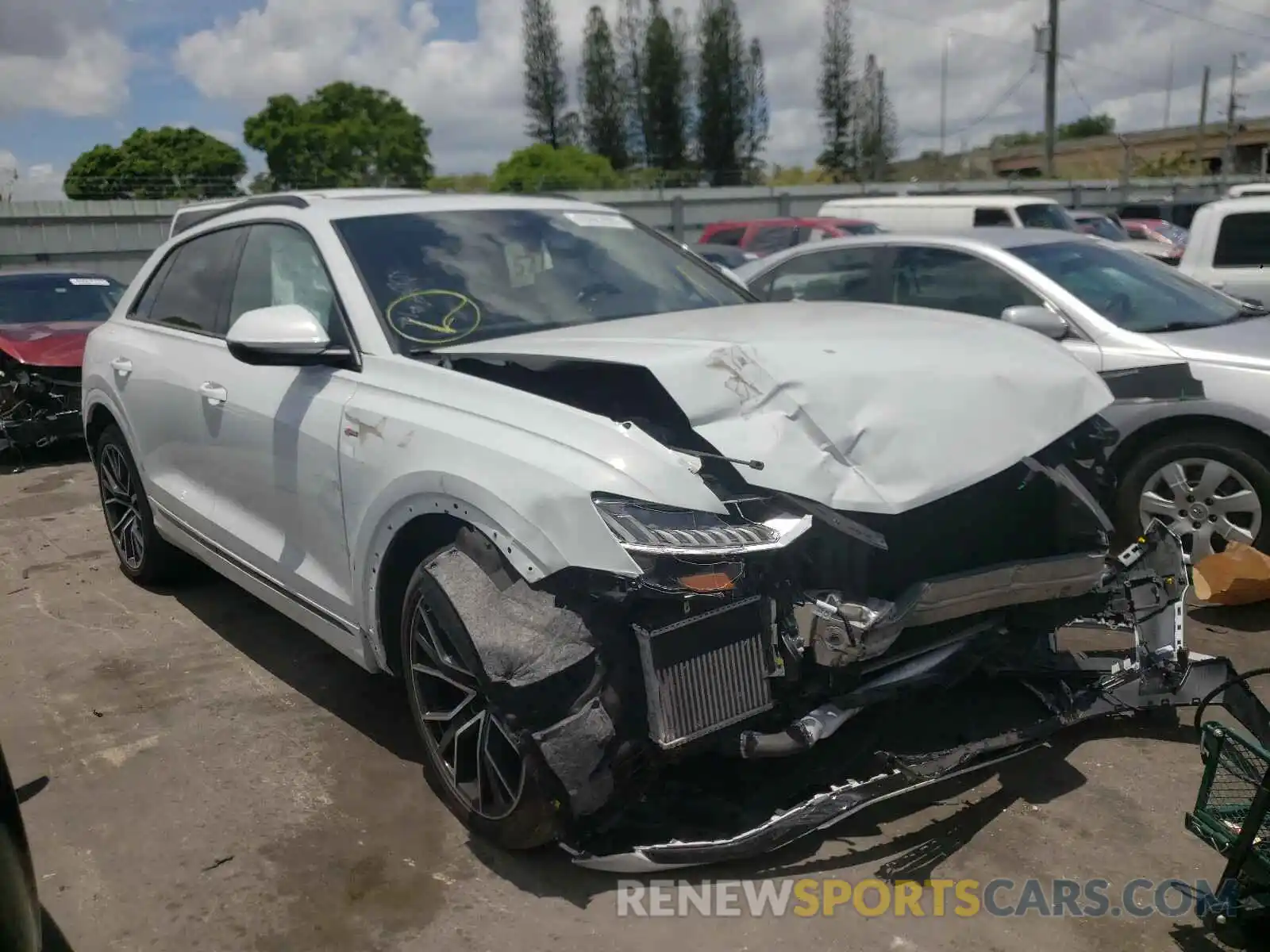 1 Photograph of a damaged car WA1EVAF13KD012310 AUDI Q8 2019