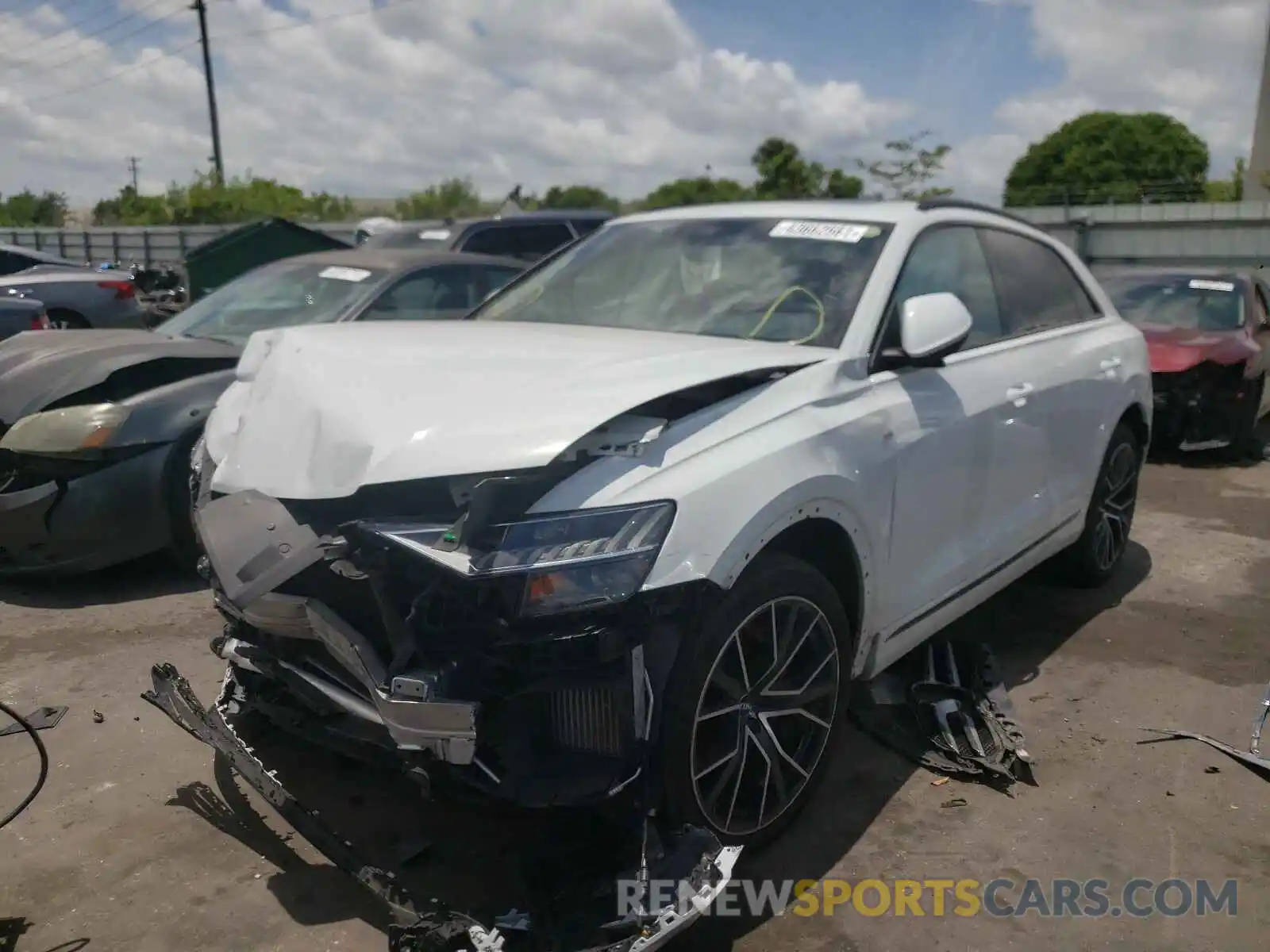 2 Photograph of a damaged car WA1EVAF13KD012310 AUDI Q8 2019