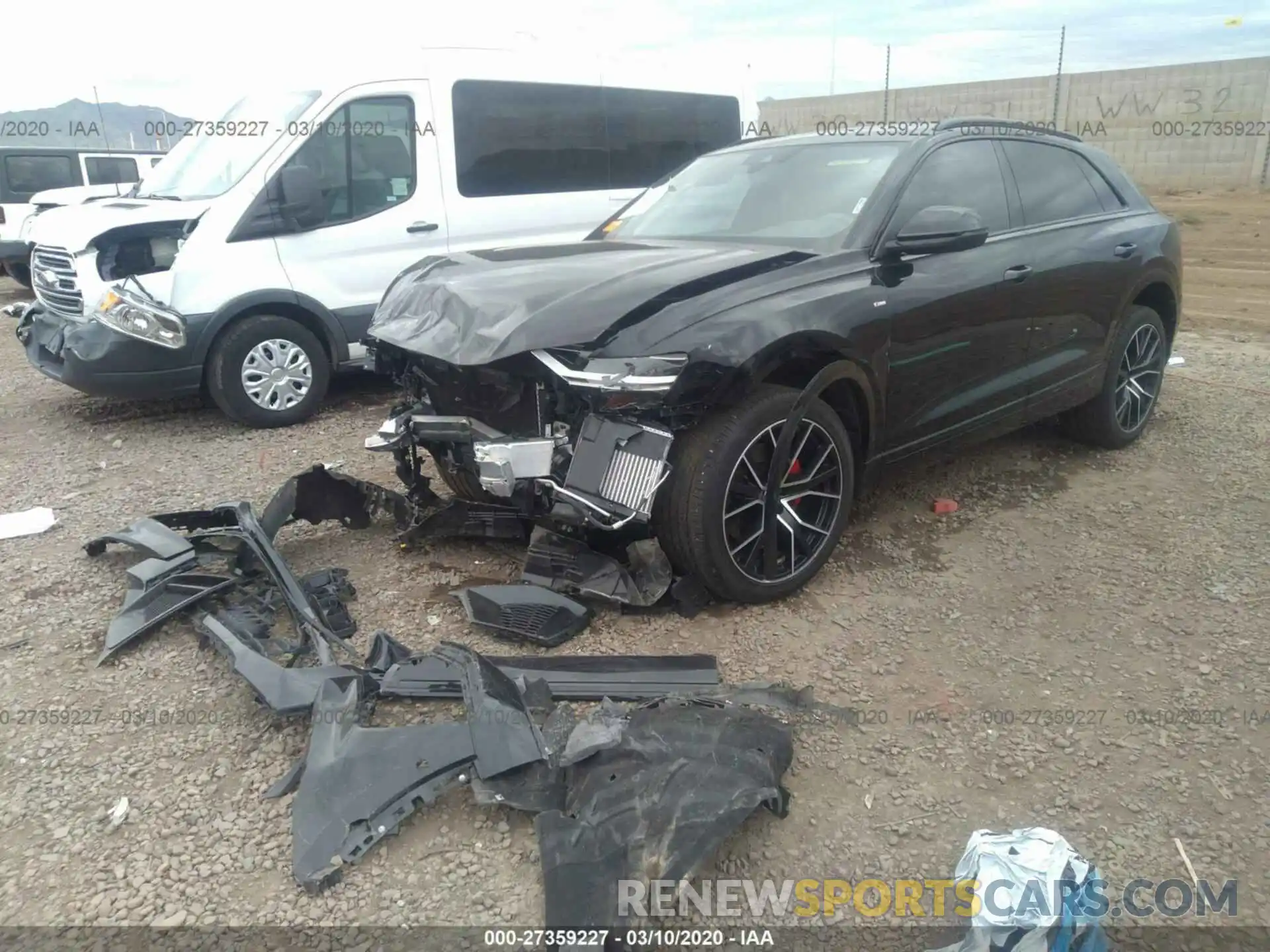 2 Фотография поврежденного автомобиля WA1EVAF14KD043226 AUDI Q8 2019