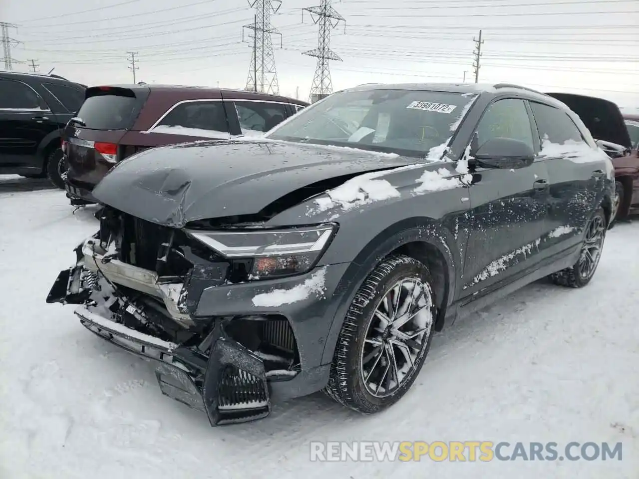 2 Фотография поврежденного автомобиля WA1EVAF15KD038021 AUDI Q8 2019